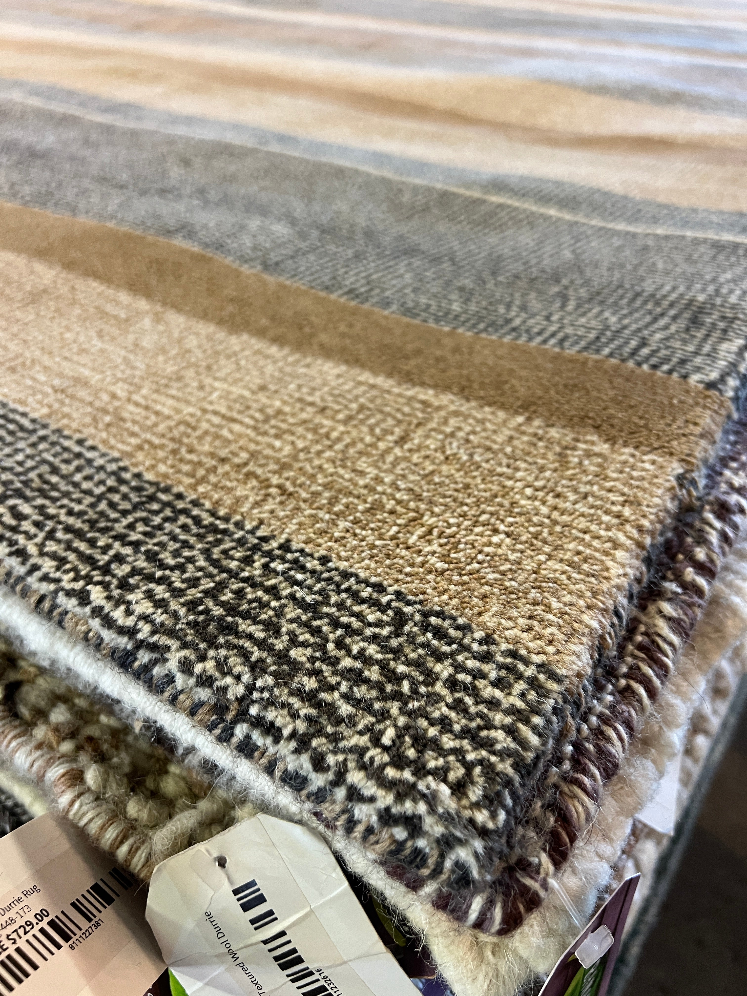 Claudius 9x12 Handwoven Textured Multi Colored