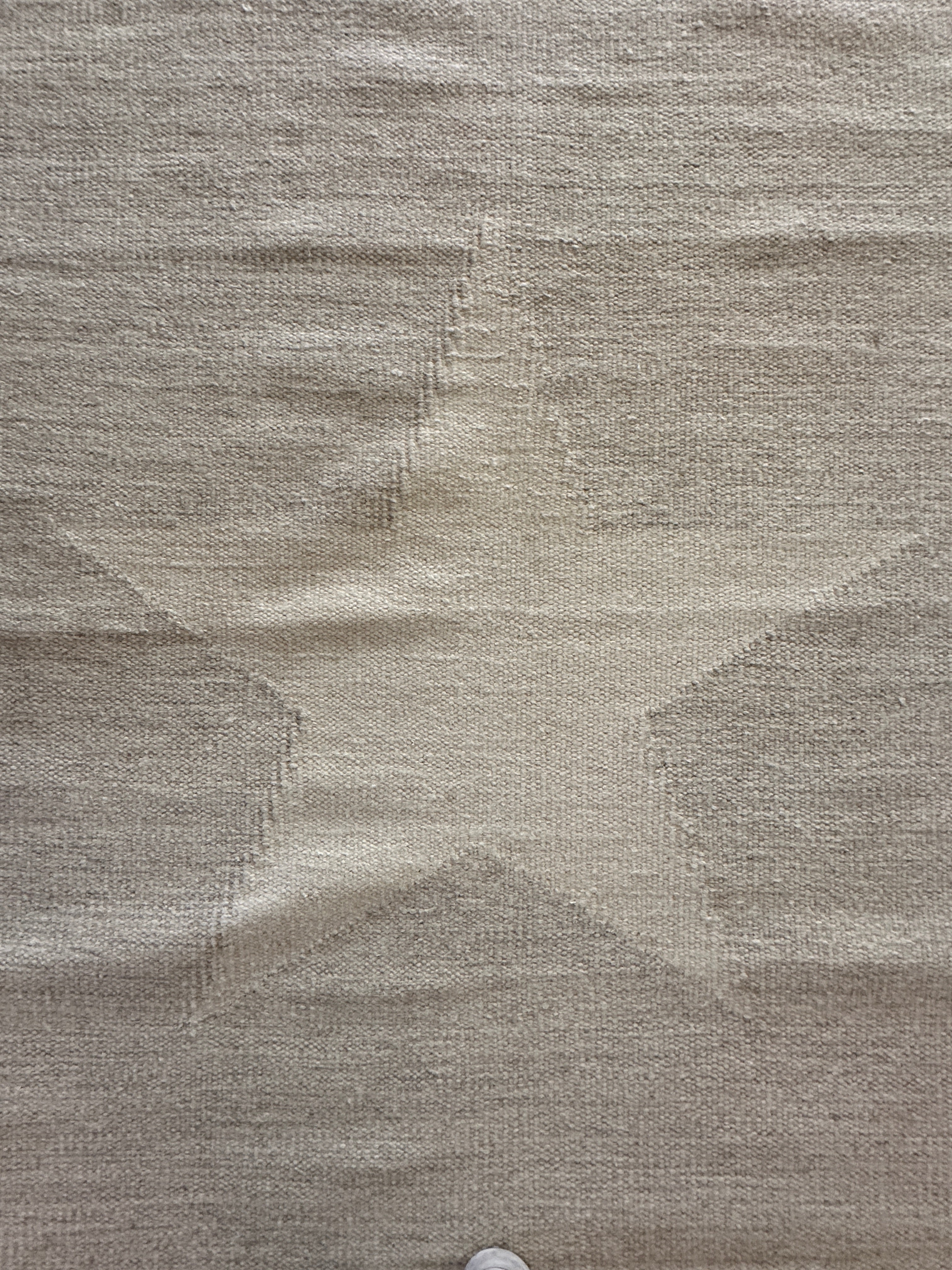 Fitzgerald 5.3x7.3 Handwoven Durrie Ivory