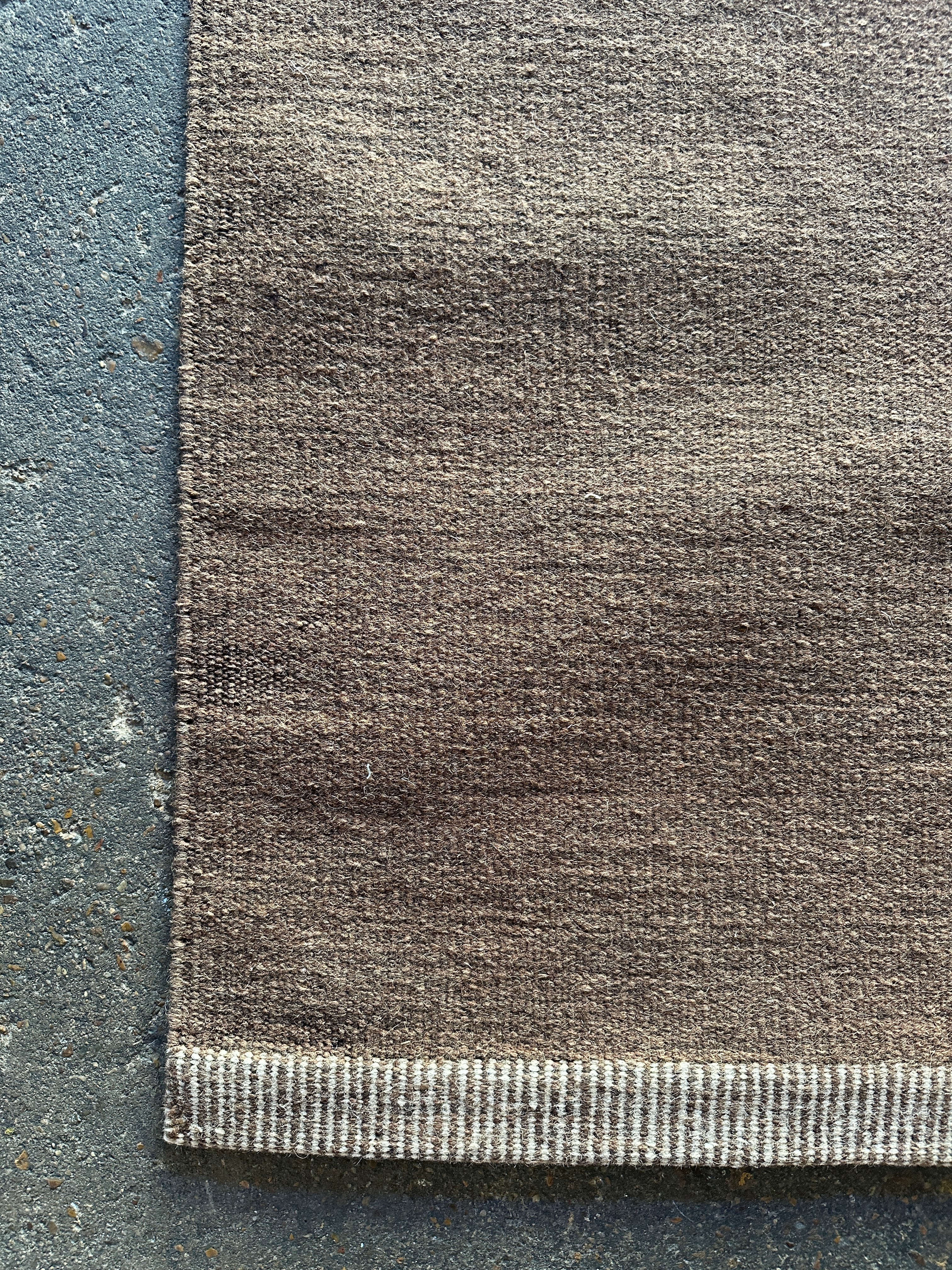 Colin 4x6 Handwoven Durrie Brown and Tan