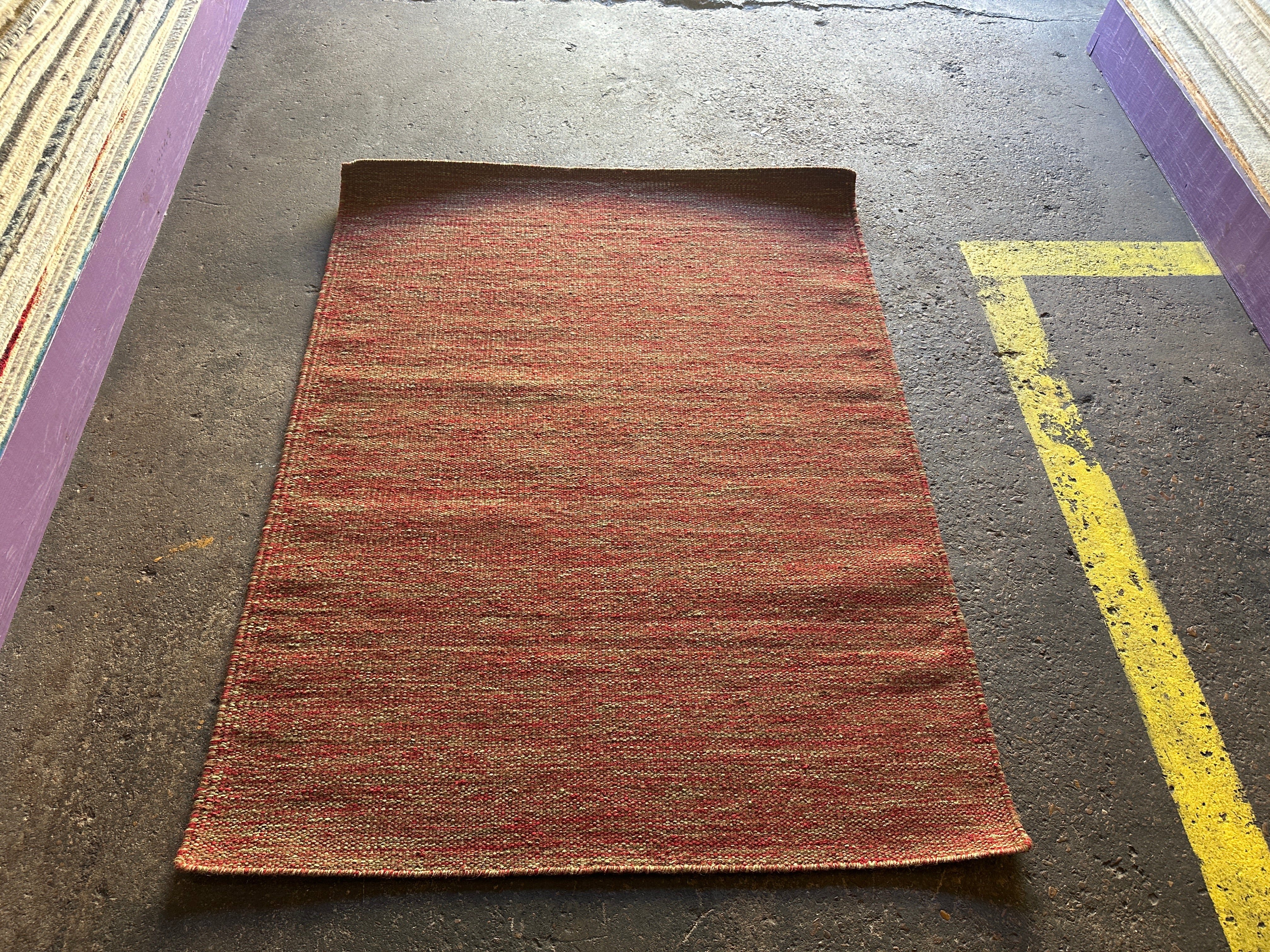 Jason 4x6 Handwoven Durrie Rust