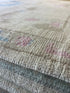 Ania 8.10x12.0 Hand-Knotted Cream and Blue Oushak | Banana Manor Rug Factory Outlet