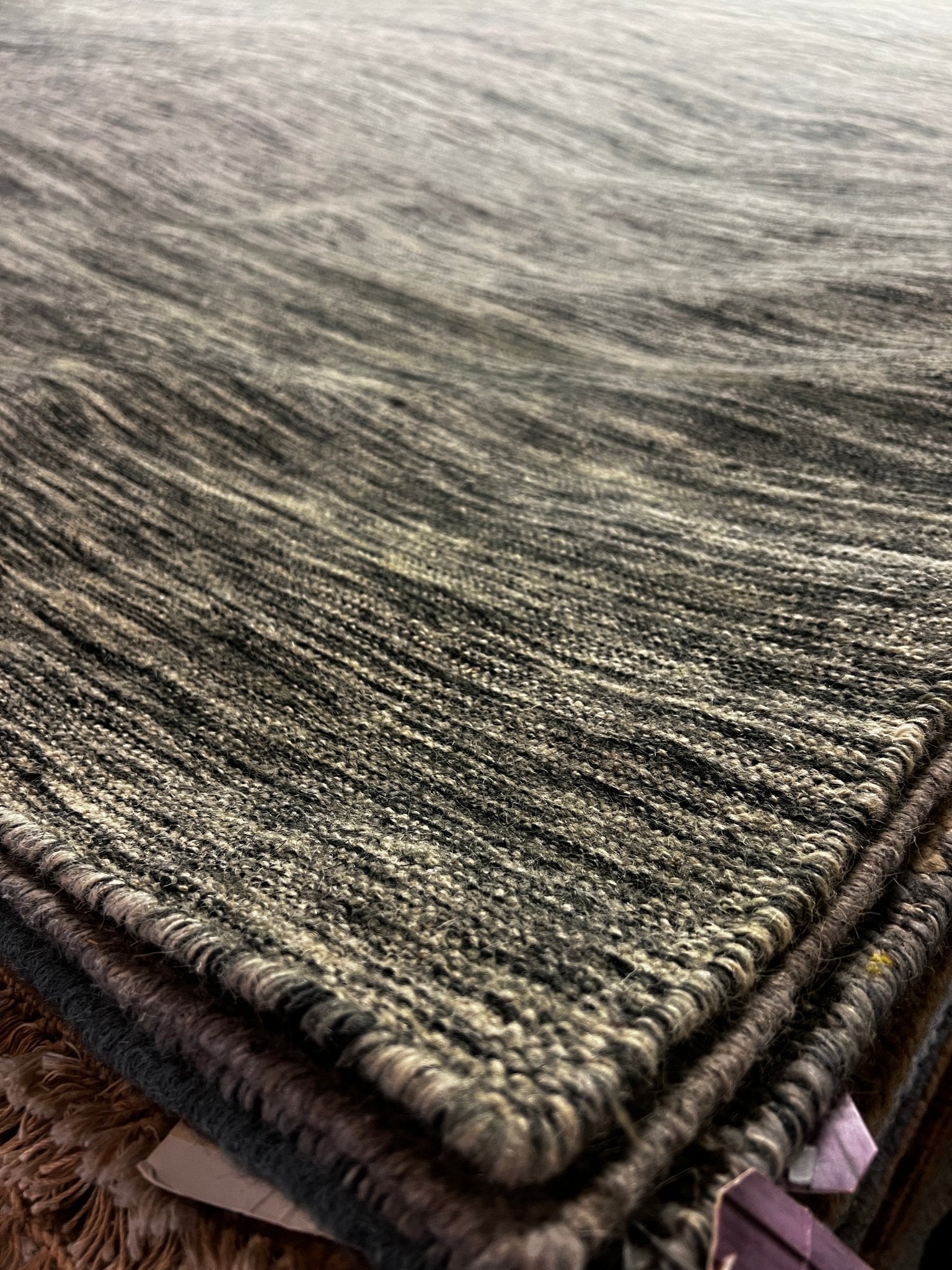 Elizabeth Clay 8.3x9.3 Durrie Rug | Banana Manor Rug Factory Outlet
