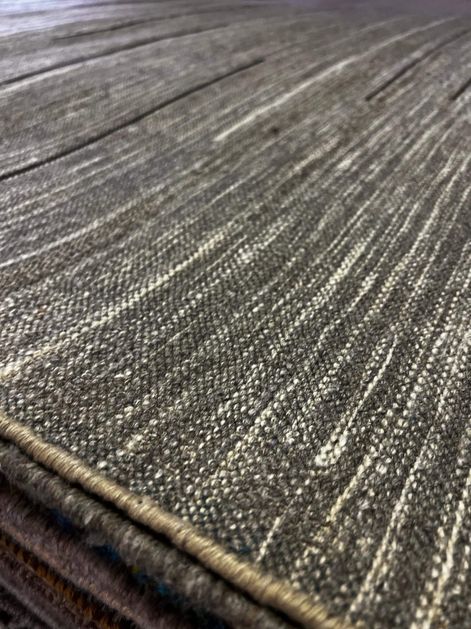 Freret 8.3x10 Handwoven Beige Lines Durrie | Banana Manor Rug Factory Outlet