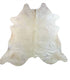 Ivory 6.3x6.7 Small Cowhide Rug | Banana Manor Rug Factory Outlet