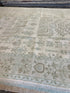 Marta 9.11x14.4 Hand-Knotted Cream and Silver Oushak | Banana Manor Rug Factory Outlet