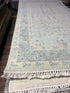 Susan Lynch 2.11x5.4 Hand-Knotted Cream and Green Oushak | Banana Manor Rug Factory Outlet