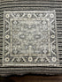 Alice Cottrell Silver and Grey Hand-Knotted Oushak Rug 3x3 | Banana Manor Rug Company