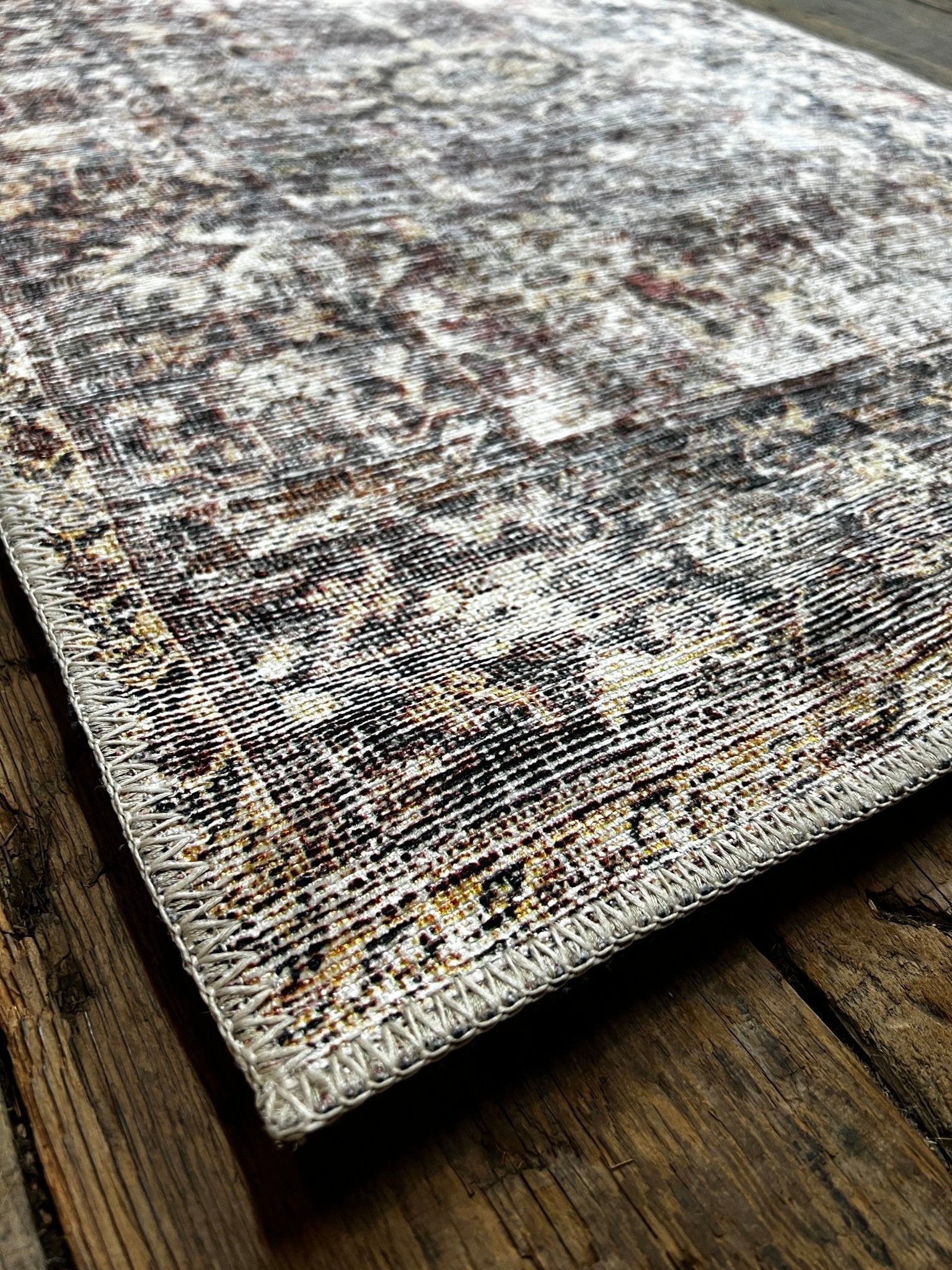 Amber Lewis Georgie Collection Bordeaux and Antique 2.6x7.6 Runner | Banana Manor Rug Factory Outlet