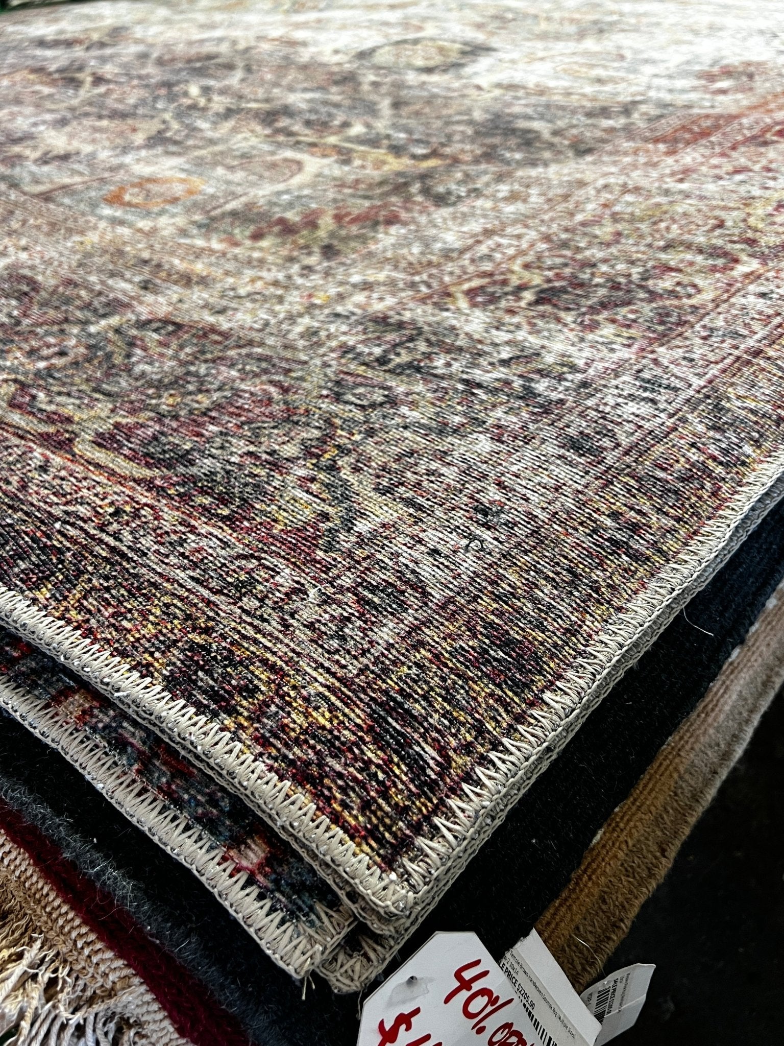 Amber Lewis Georgie Collection Jade and Sunset 10x14 | Banana Manor Rug Factory Outlet