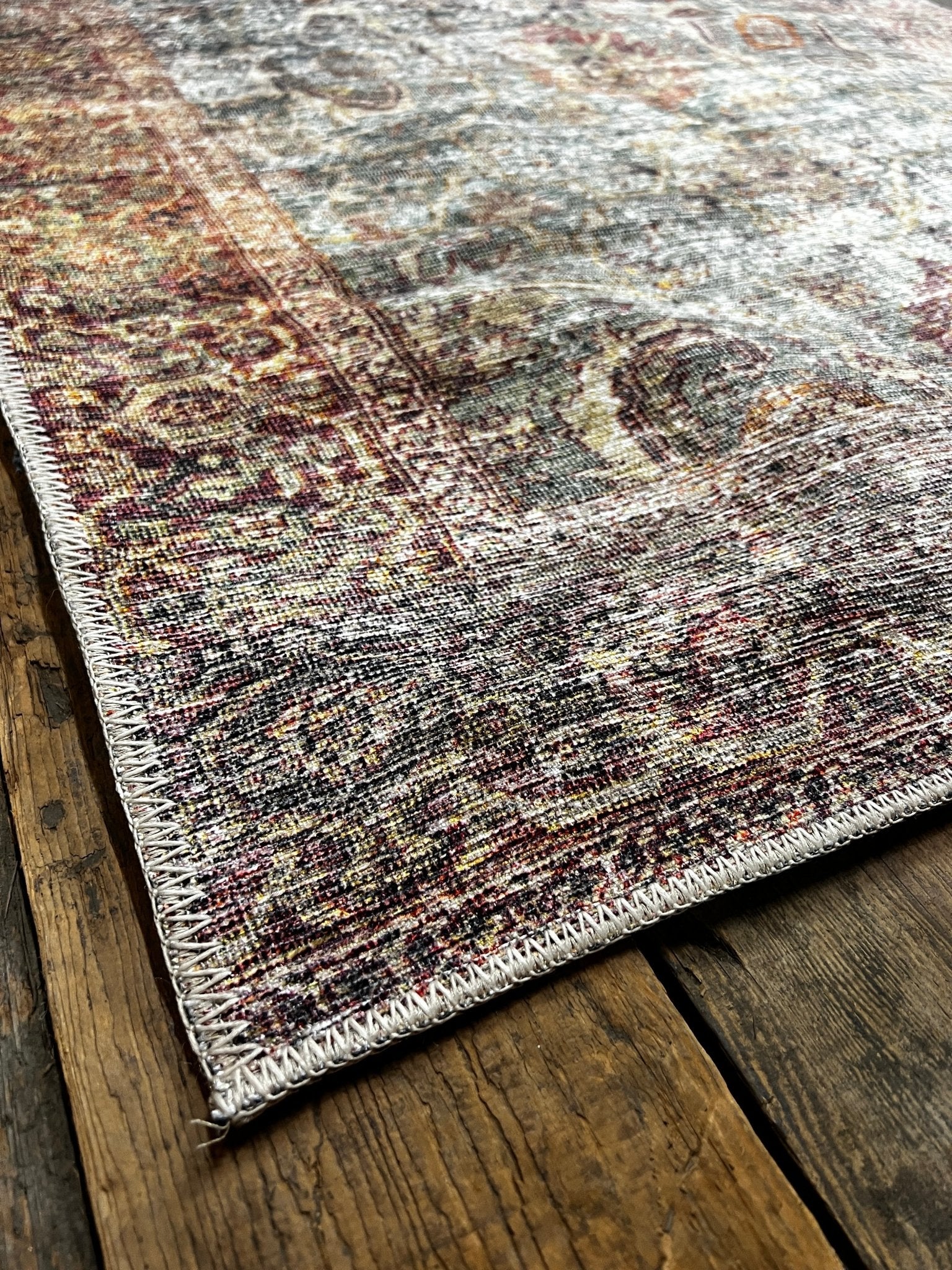 Amber Lewis Georgie Collection Jade and Sunset 3.9x5.6 | Banana Manor Rug Factory Outlet
