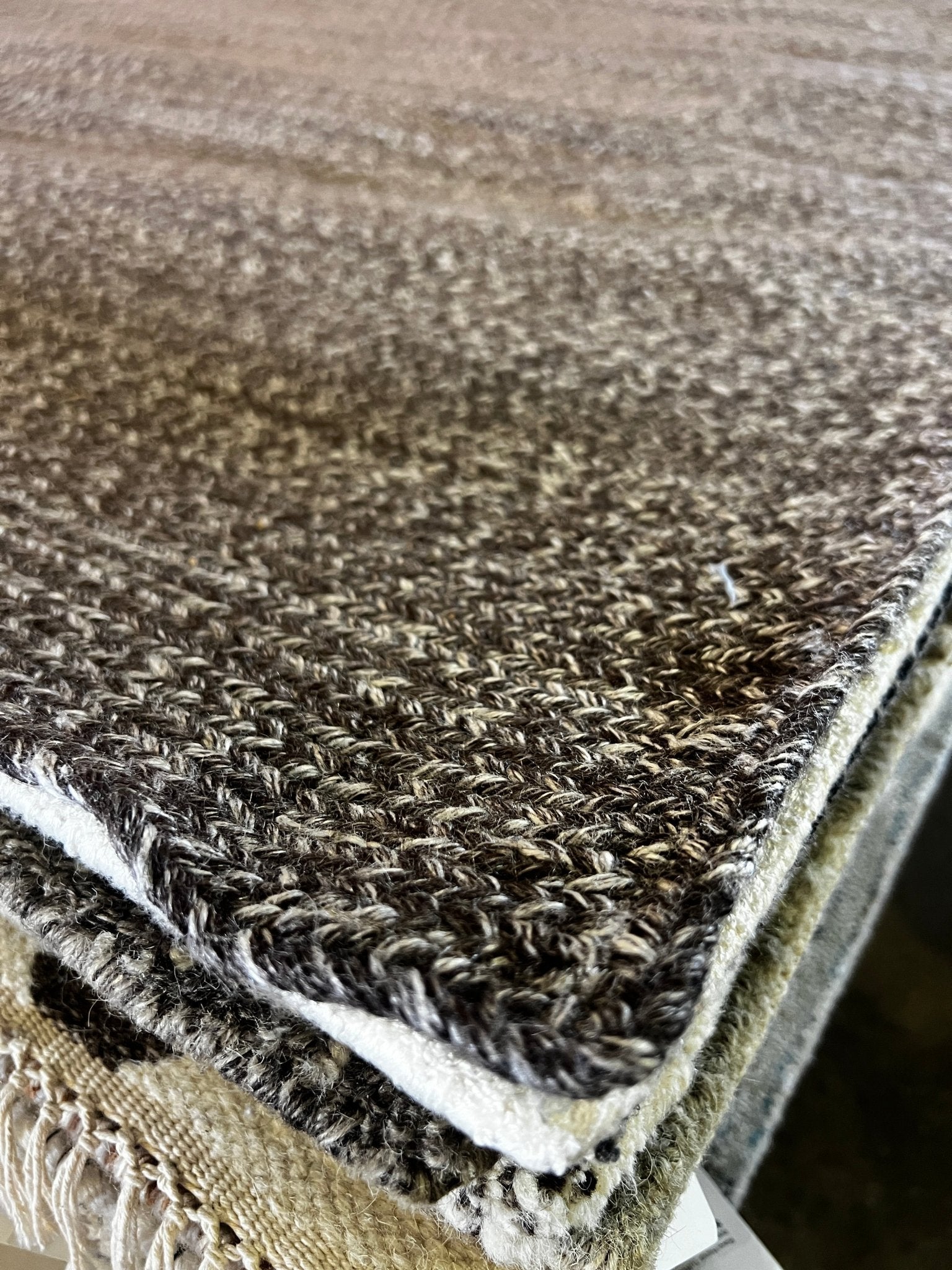 Arvin Handwoven Charcoal Textured Durrie (Multiple Sizes) | Banana Manor Rug Factory Outlet