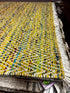 Aunt Tiki's 4.9x6.6 Sari Silk Handwoven Yellow Mix Chevron (Multiple Sizes) | Banana Manor Rug Factory Outlet