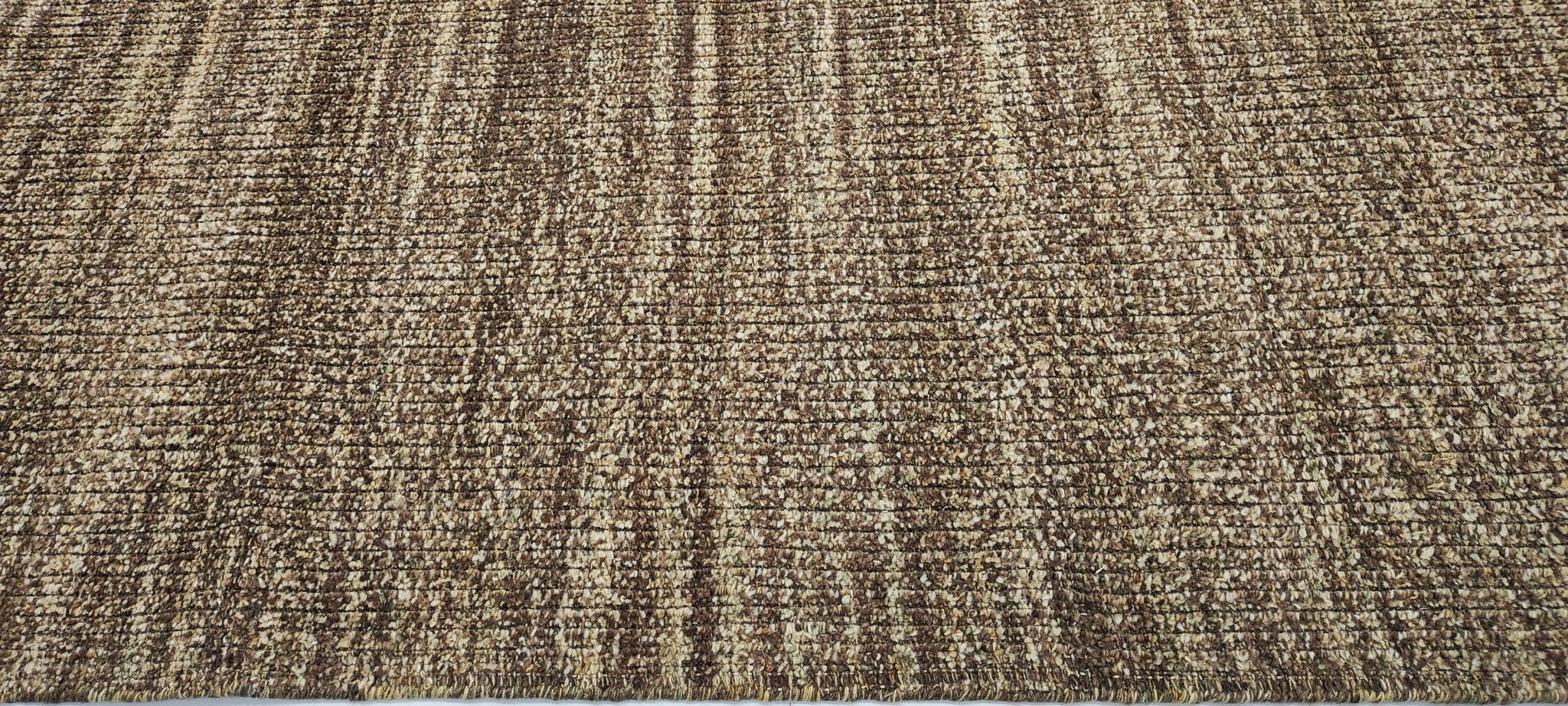 Bacchus 5x7.9 Handwoven Brown Textured Durrie | Banana Manor Rug Factory Outlet