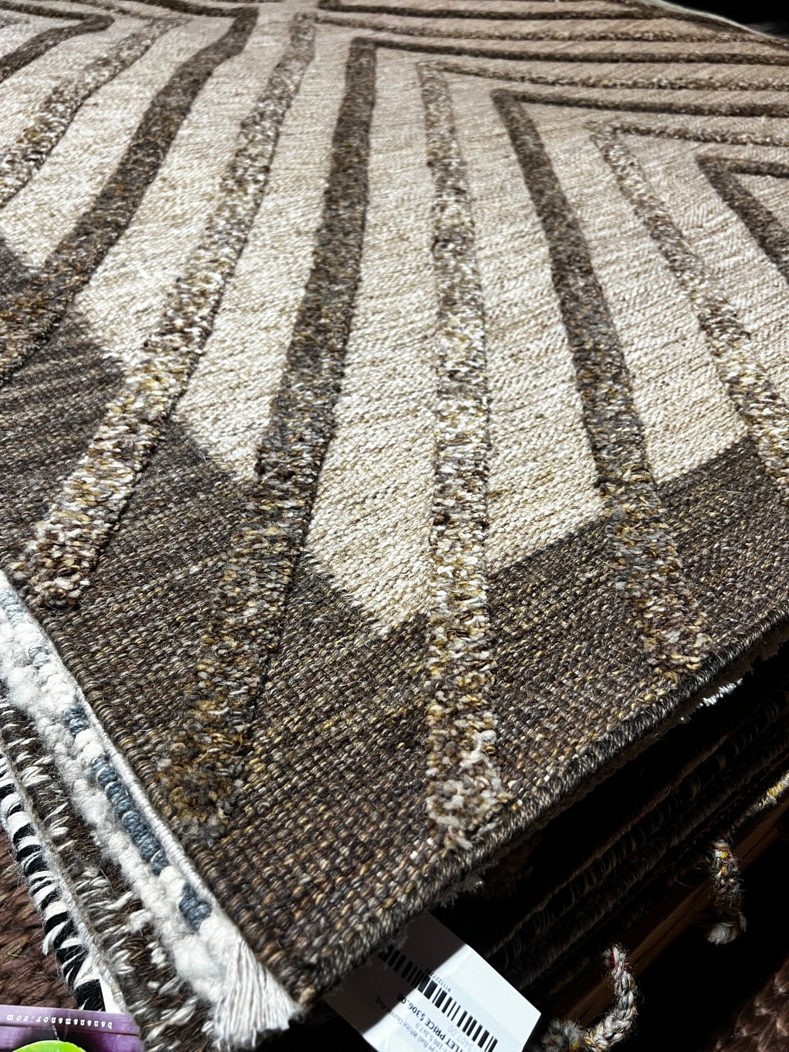 Chester Tate Handwoven Durrie 5.3x8 | Banana Manor Rug Company