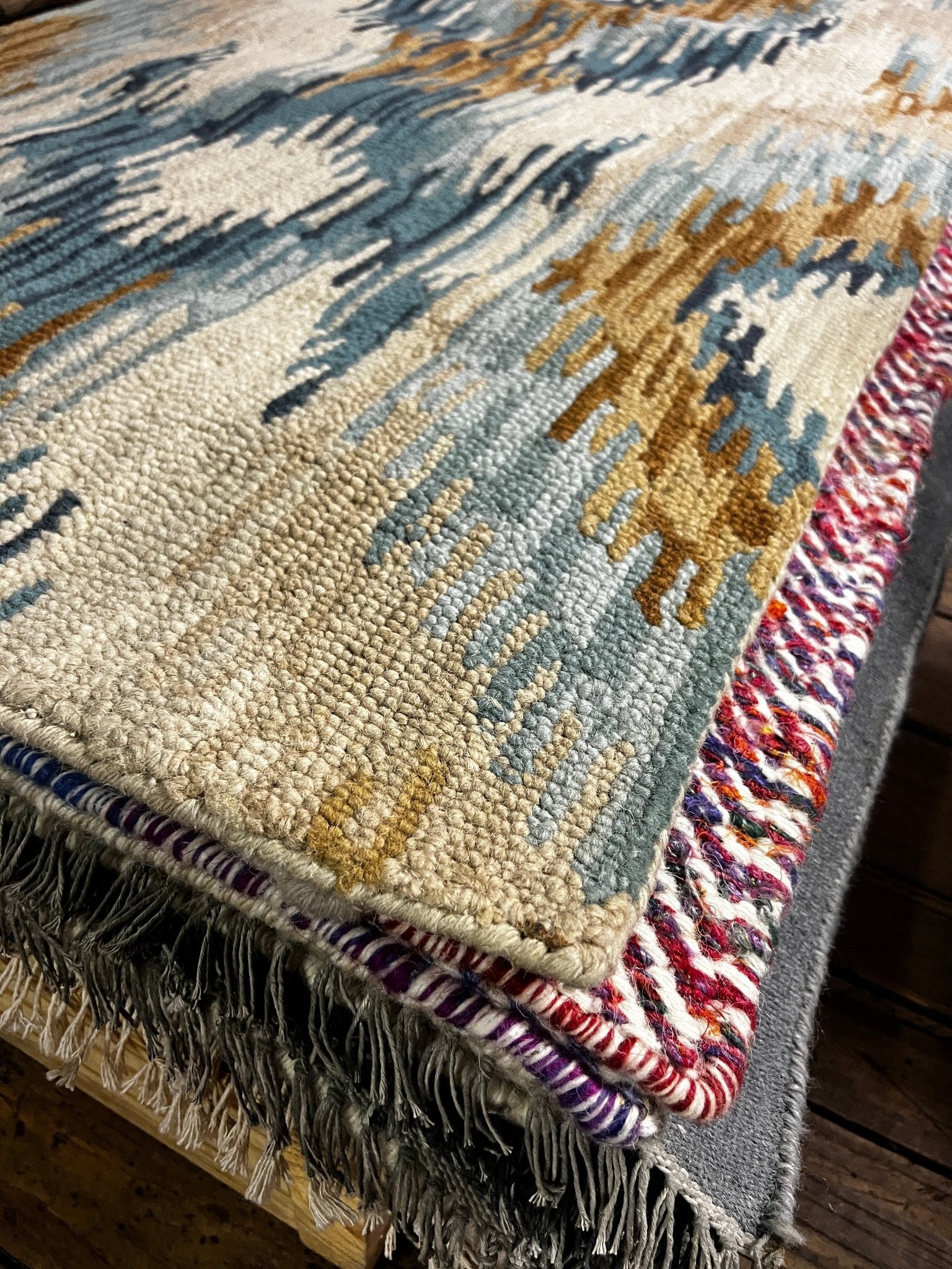 Cyd Peach Hand-Tufted Wool Natural Multi-Colored Runner (Multiple Sizes) | Banana Manor Rug Factory Outlet