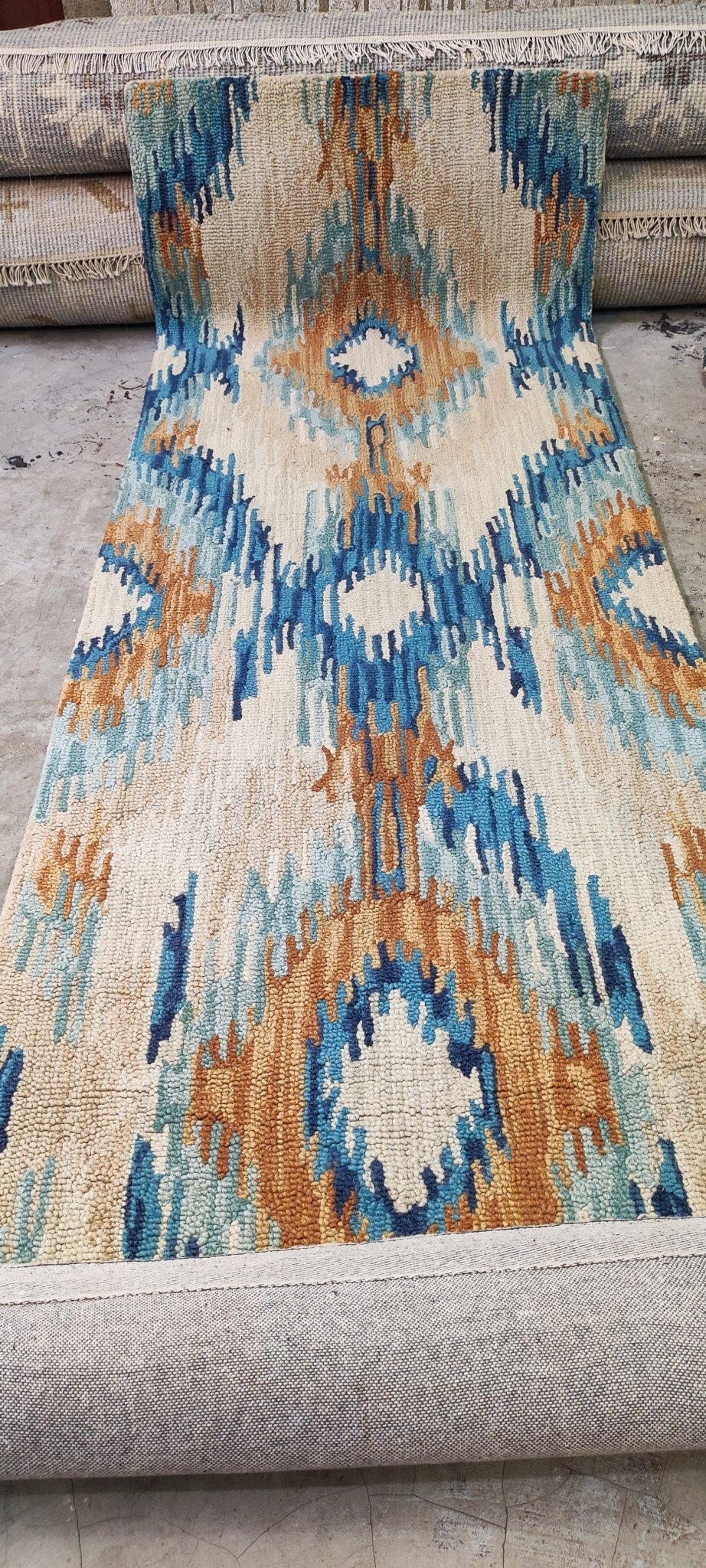 Cyd Peach Hand-Tufted Wool Natural Multi-Colored Runner (Multiple Sizes) | Banana Manor Rug Factory Outlet