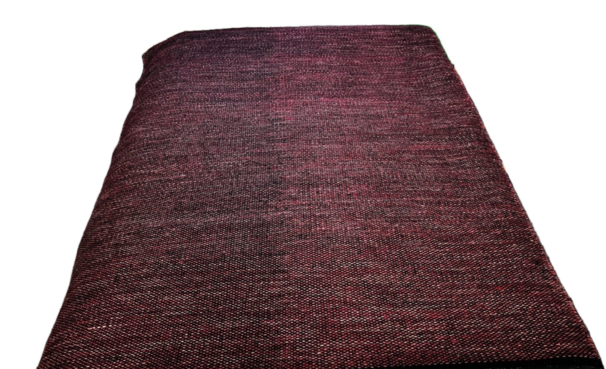 Endymion 6.9x9.3 Handwoven Red Textured Durrie | Banana Manor Rug Factory Outlet