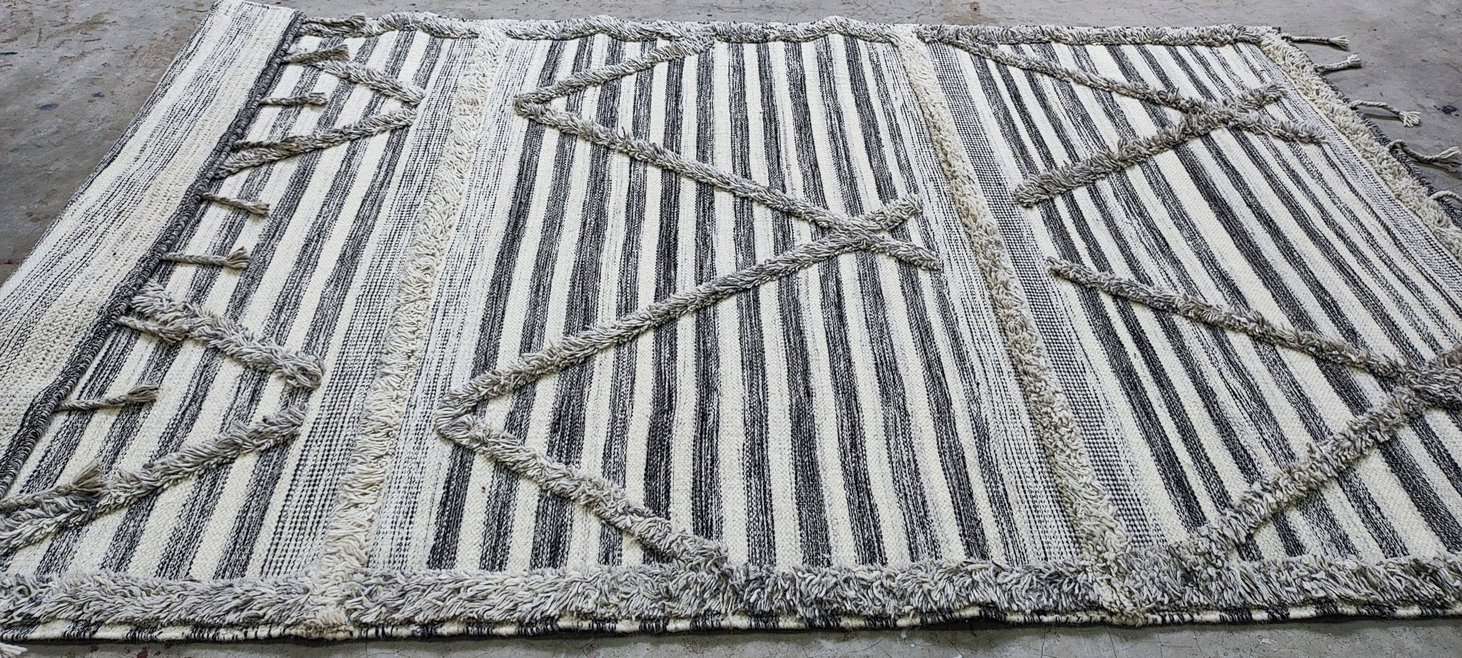 First and Last Stop 5x8.3 Handwoven Natural Modern | Banana Manor Rug Factory Outlet