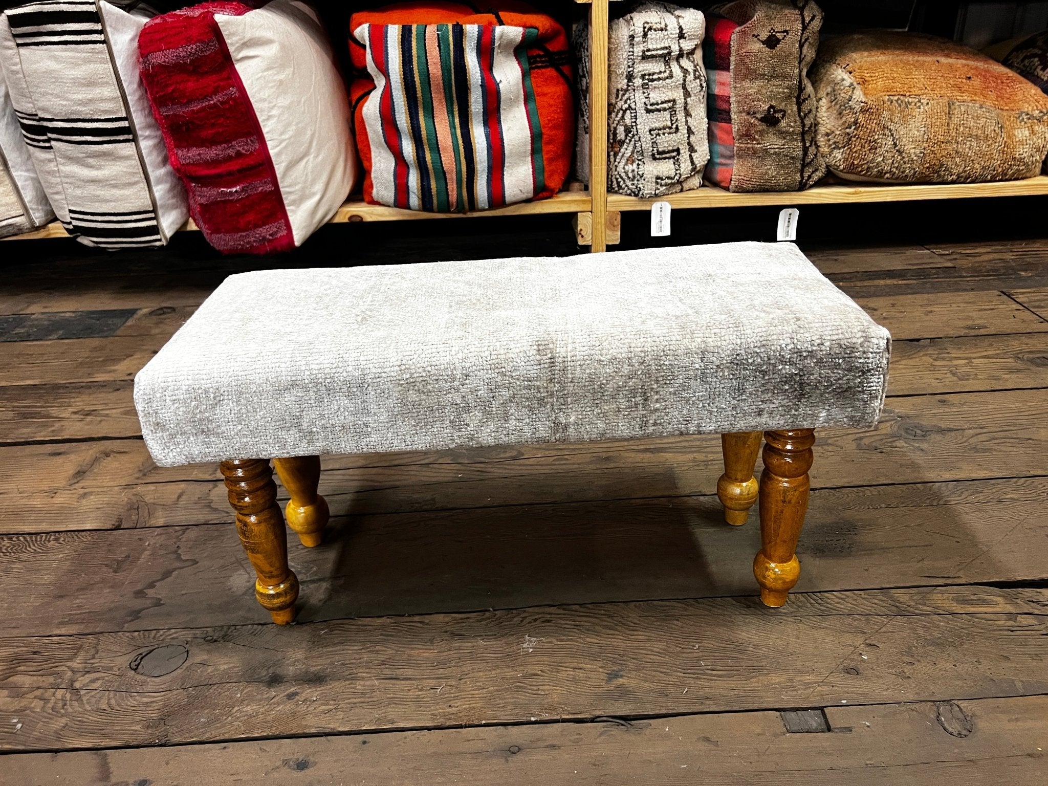 Jan Sterling 30x12x16 Wooden Upholstered Bench | Banana Manor Rug Factory Outlet