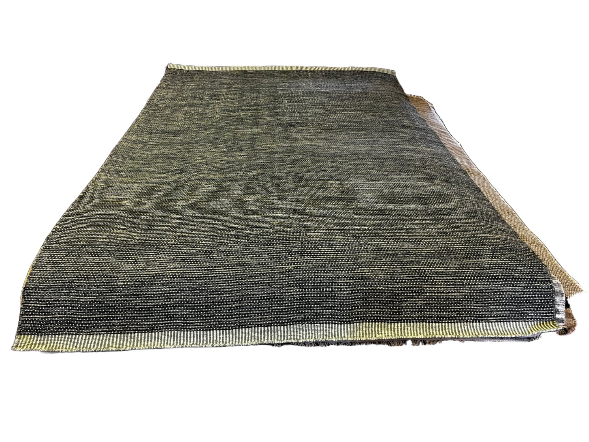 Krewe of Athena 6.6x10 Handwoven Grey Textured Durrie | Banana Manor Rug Factory Outlet