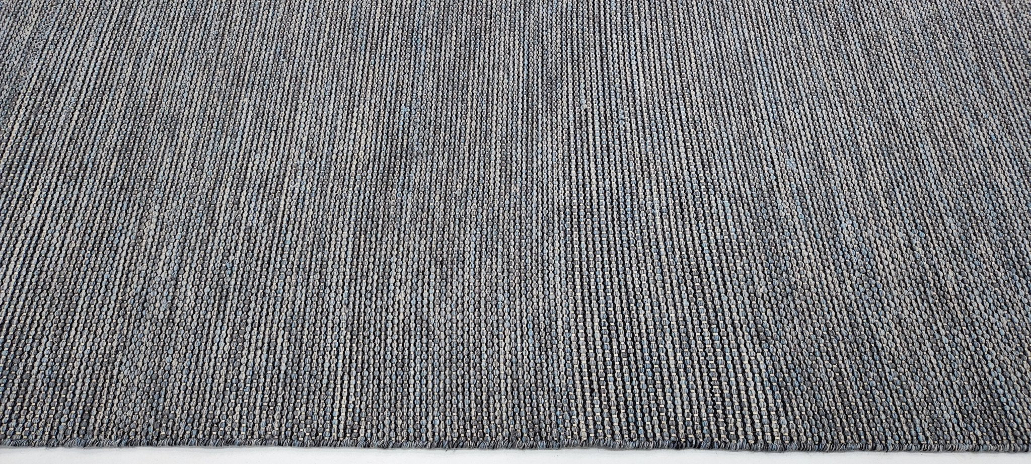 Krewe of Atlas 5.6x7.6 Handwoven Grey Textured Durrie | Banana Manor Rug Factory Outlet