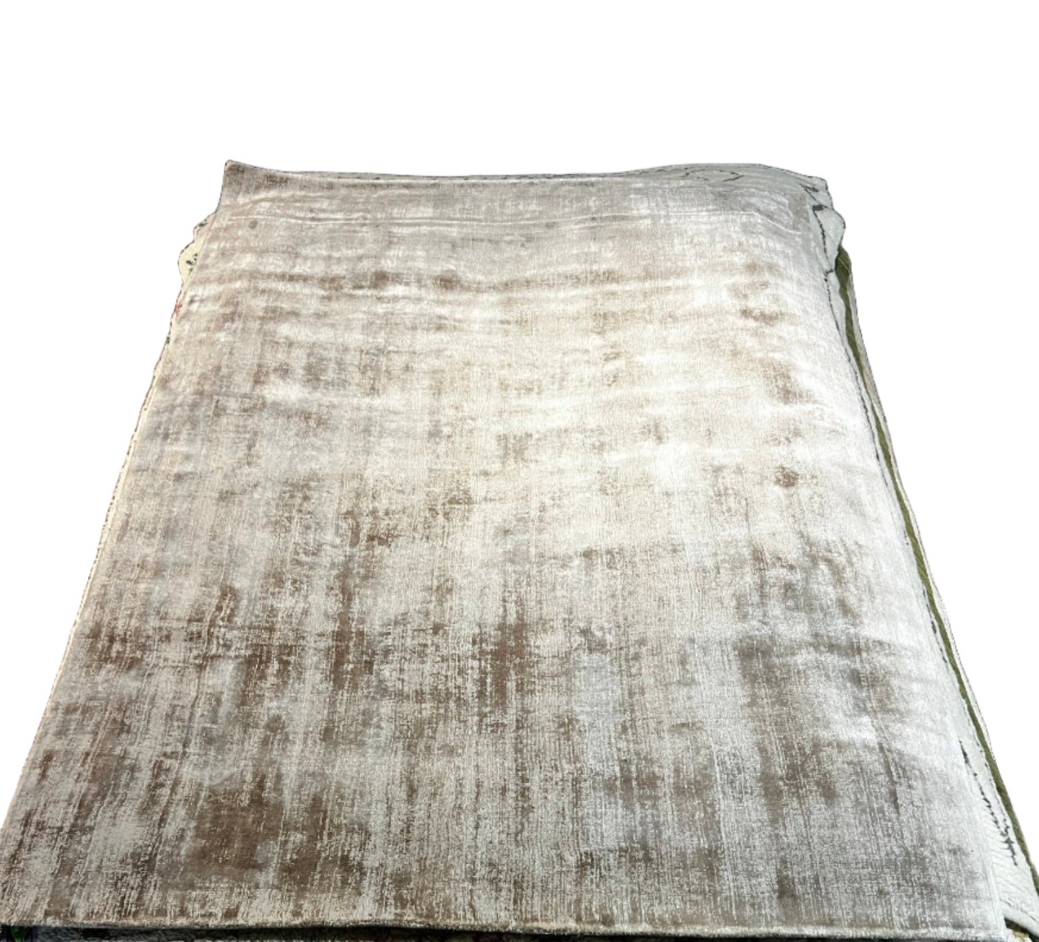 Mad Hatters 4.9x6.9 Handwoven Grey Tip Sheared Viscose | Banana Manor Rug Factory Outlet