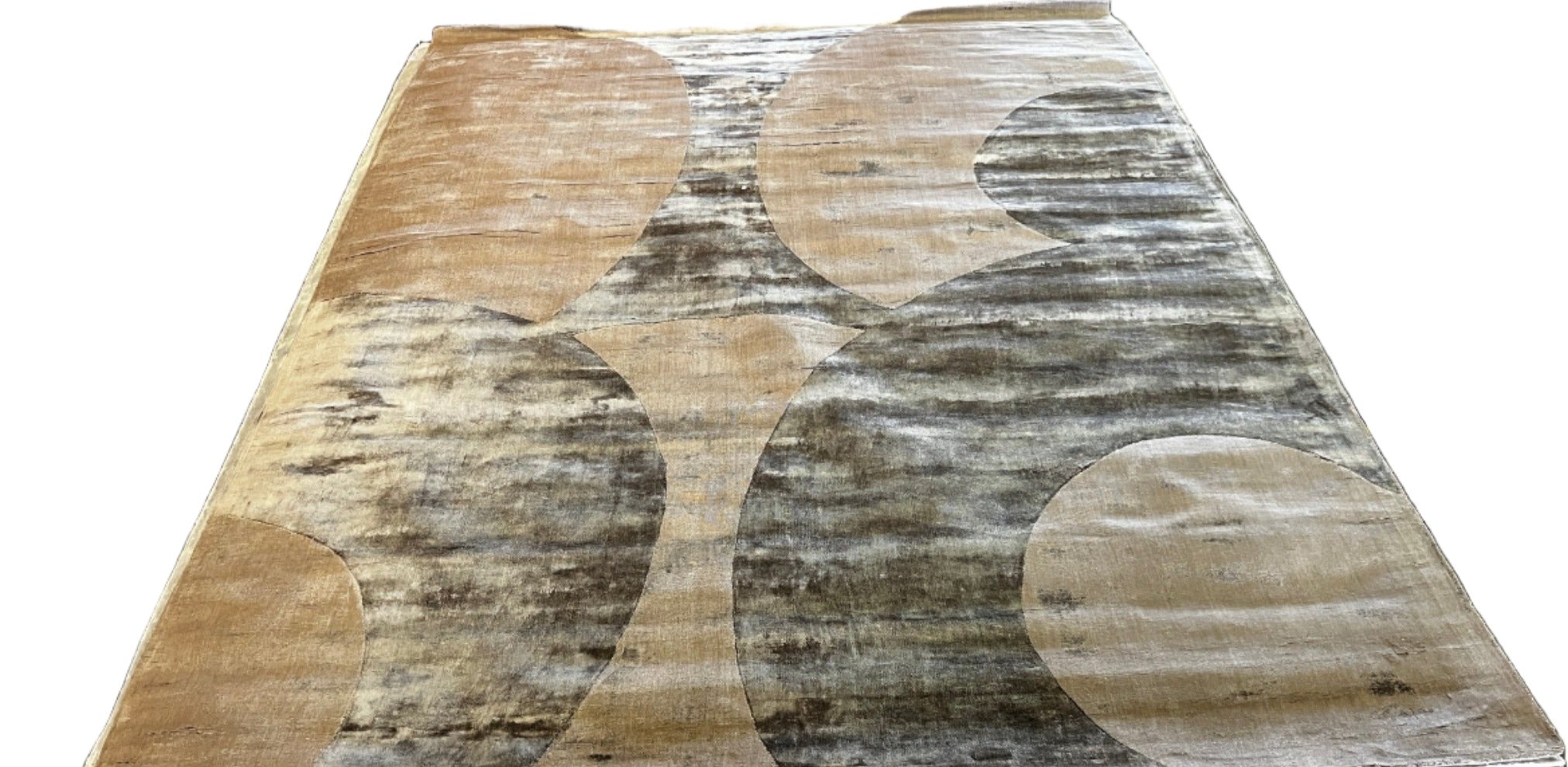 Mardi PAWS Handwoven Brown Modern Viscose (Multiple Sizes) | Banana Manor Rug Factory Outlet