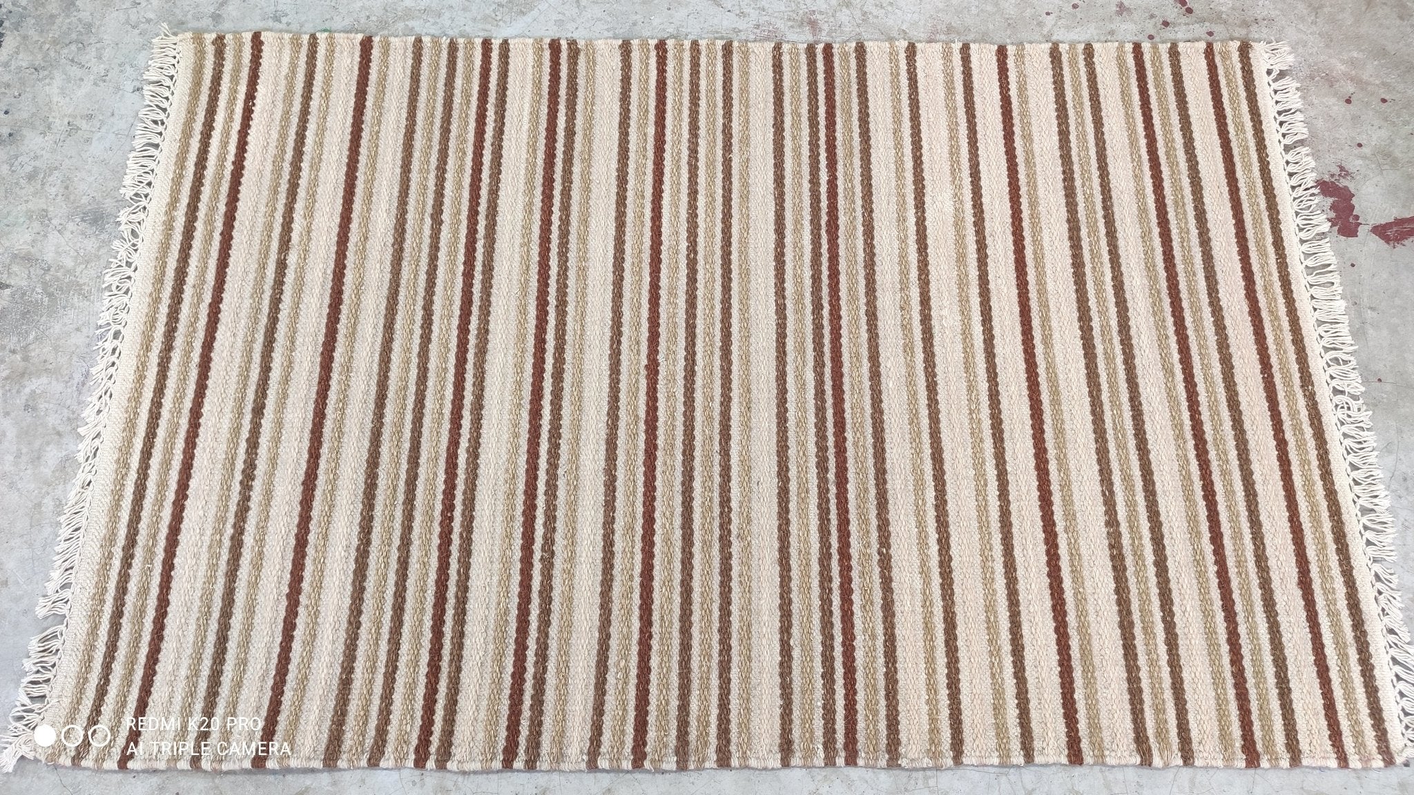 Mr. McFeely 3x5 Handwoven Durrie Rug | Banana Manor Rug Company