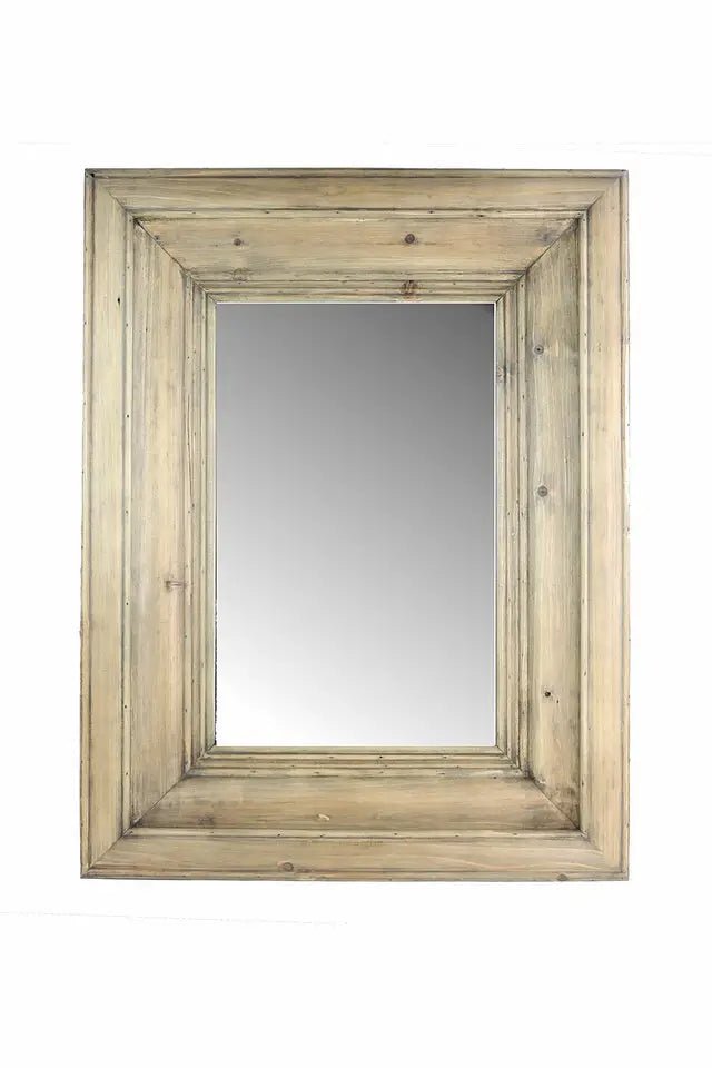 Paul Reubens Rectanglular Pine Frame 27x35 Mirror Banana Manor