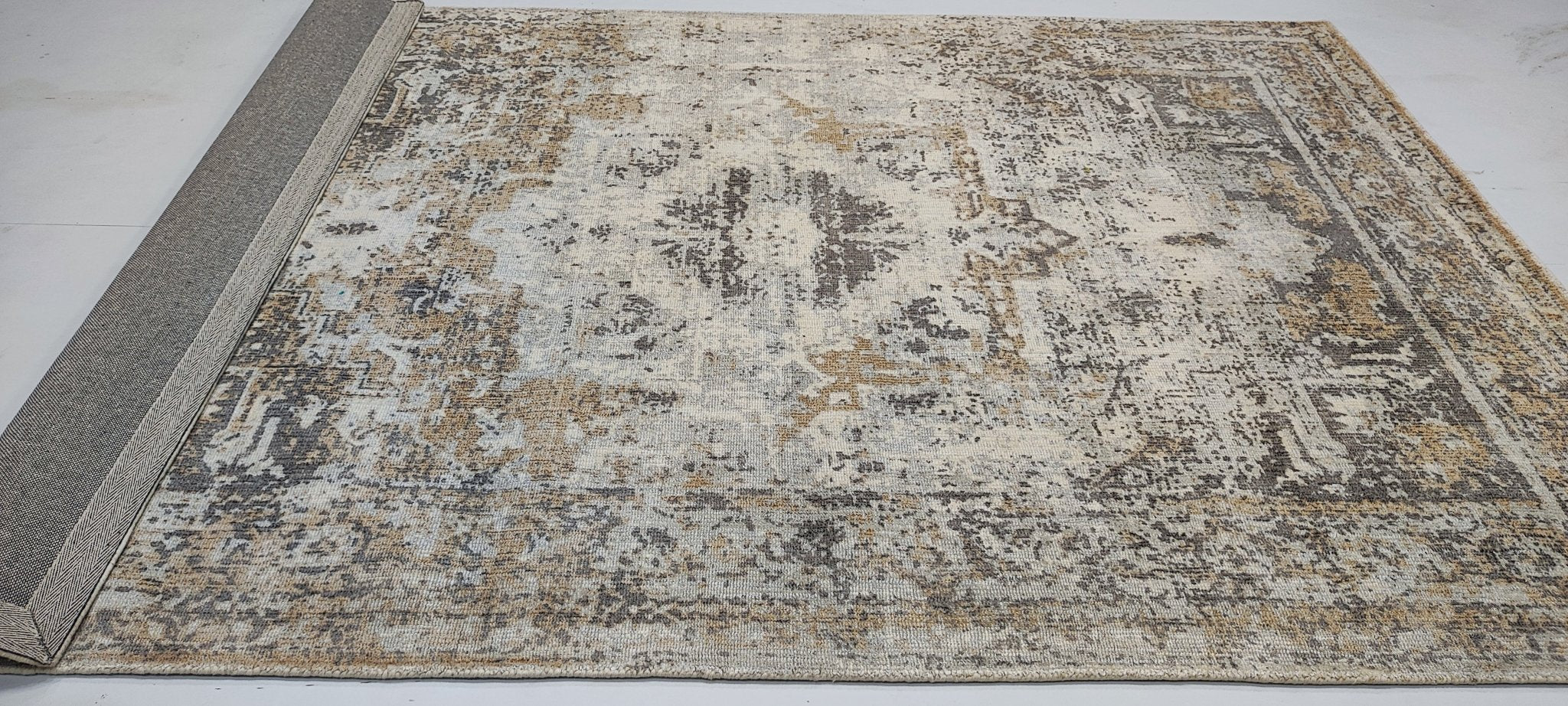 Poseidon 5.3x7.9 Handwoven Light Pink Printed Viscose | Banana Manor Rug Factory Outlet