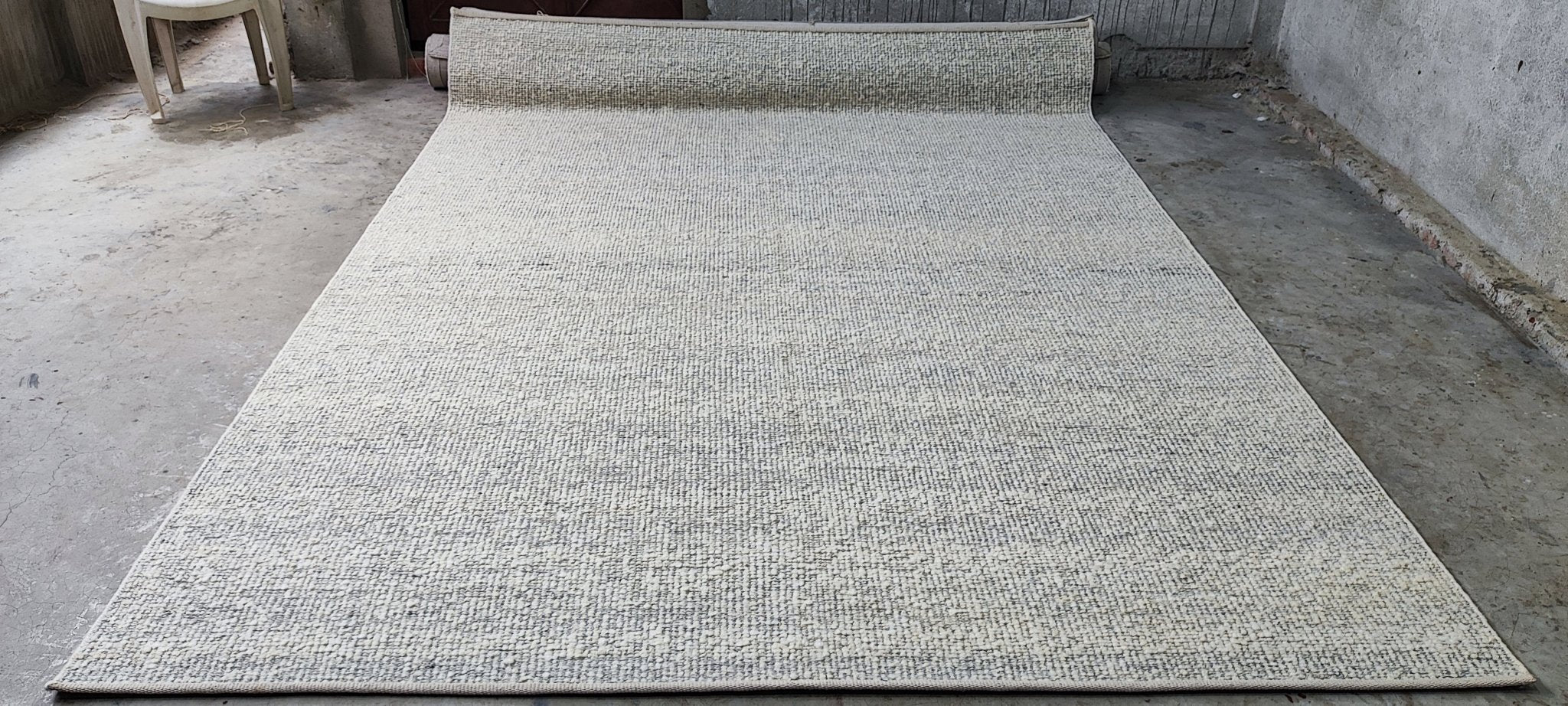 Sasha 8.3x11.9 Handwoven Natural Textured Durrie | Banana Manor Rug Factory Outlet