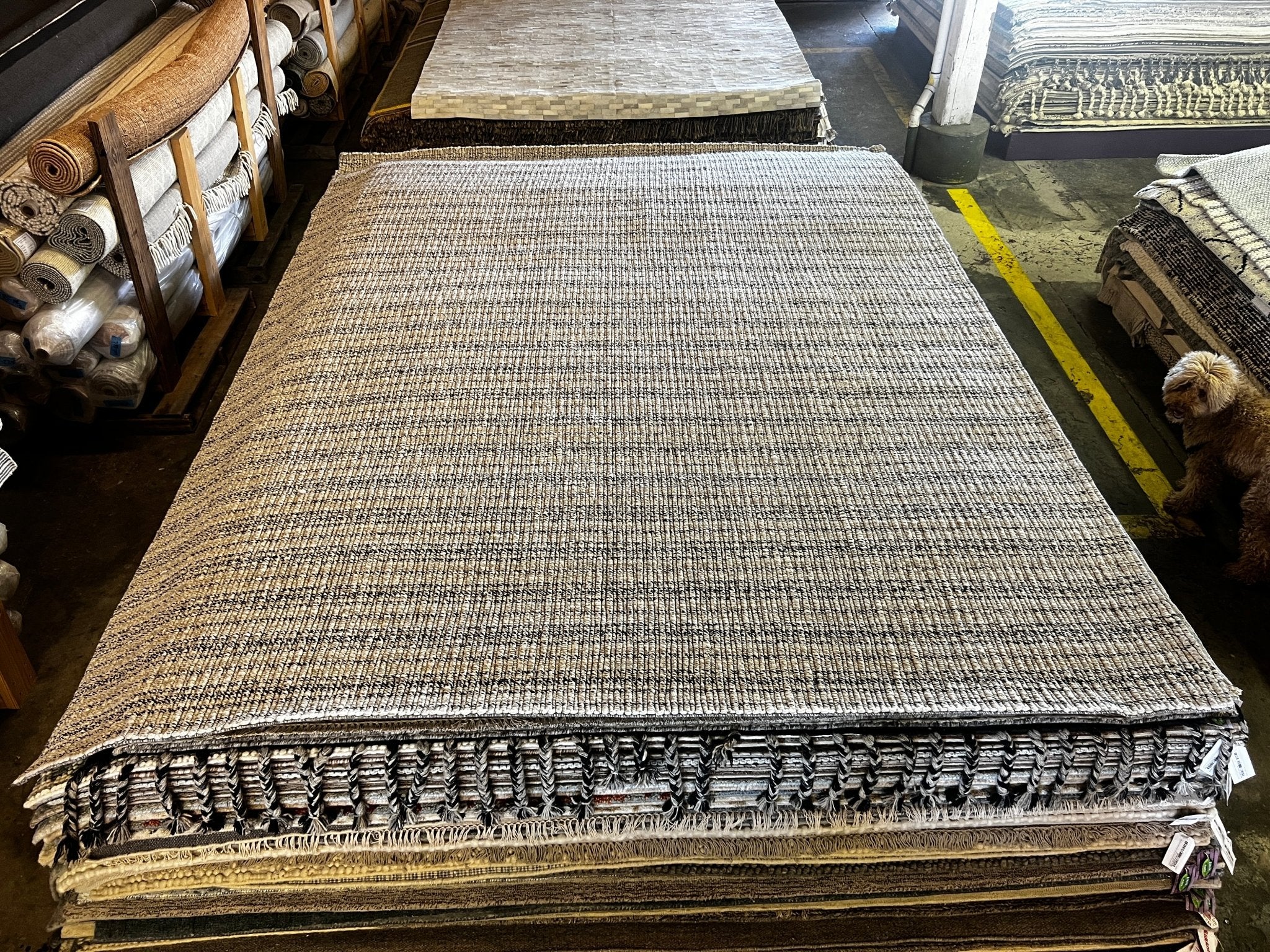 Saturn 9x12 Handwoven Natural Grey Mix | Banana Manor Rug Factory Outlet
