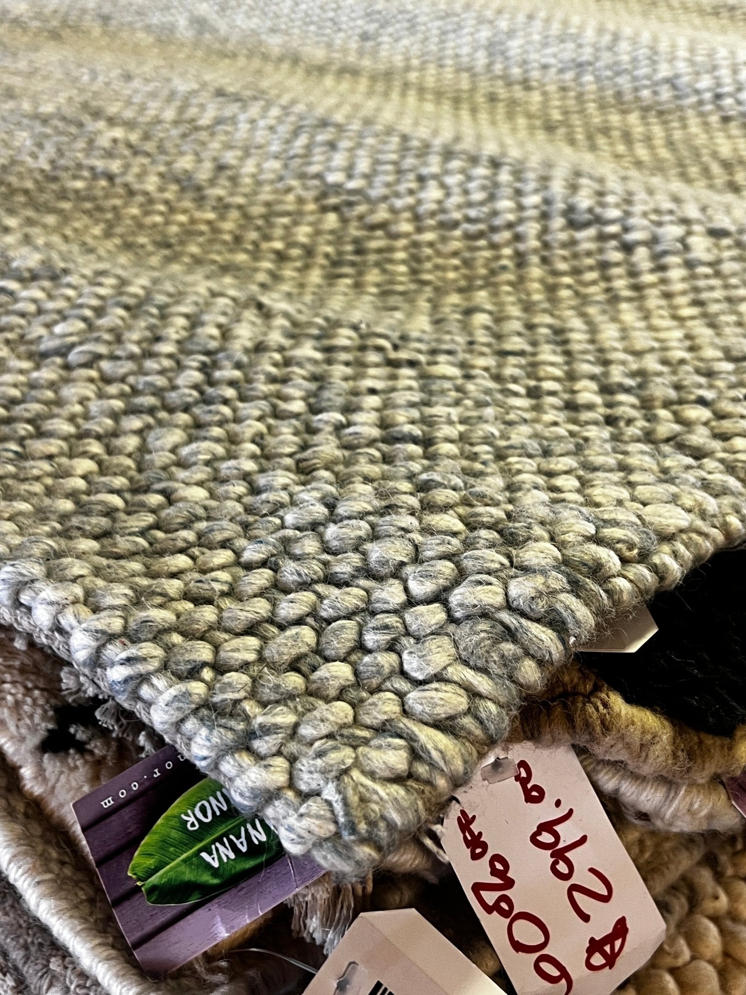 Sazerac Handwoven Pet Silver & Grey Full Loop (Multiple Sizes) | Banana Manor Rug Factory Outlet