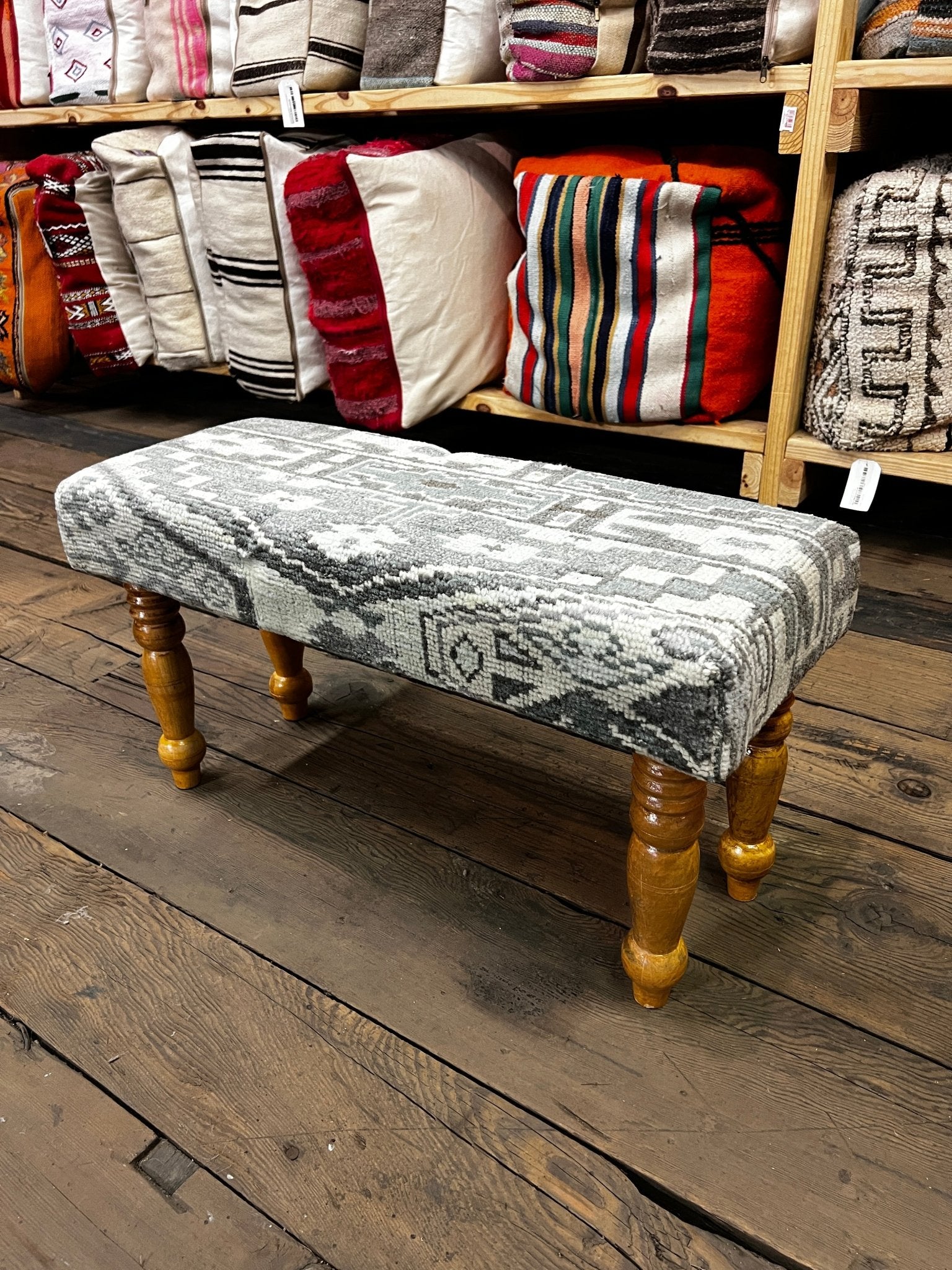 Simone 30x12x16 Wooden Upholstered Bench | Banana Manor Rug Factory Outlet