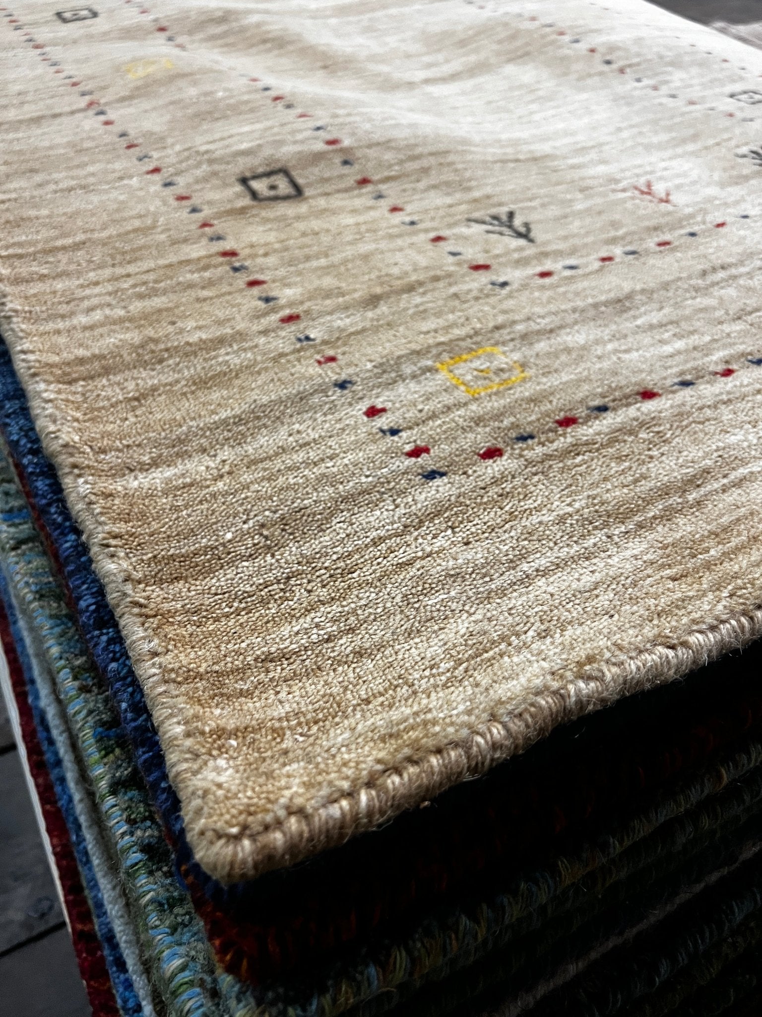 Slacker Alert R & K 3x4.9 Handwoven Gabbeh Rug (multiple colors) | Banana Manor Rug Factory Outlet