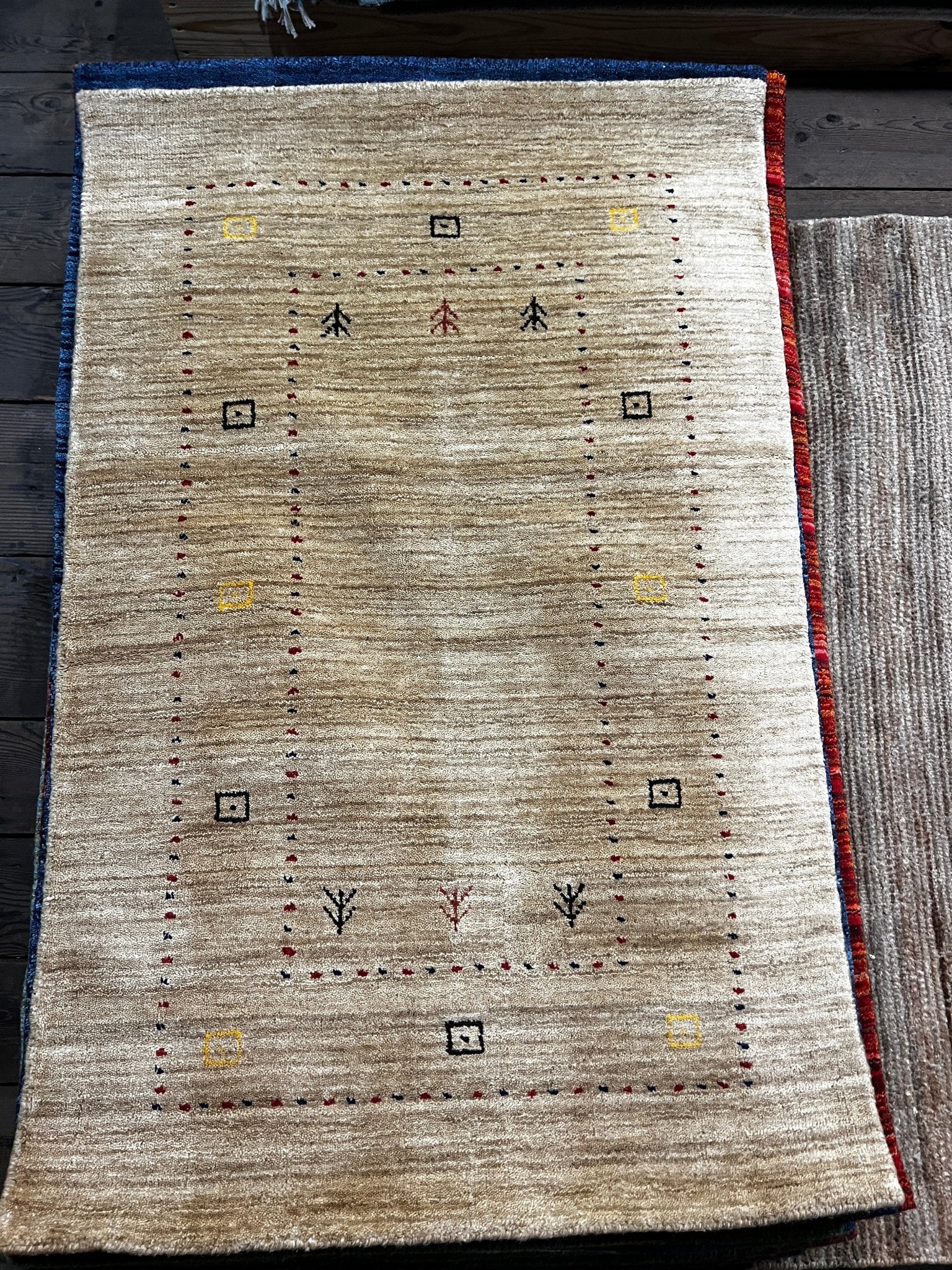 Slacker Alert R & K 3x4.9 Handwoven Gabbeh Rug (multiple colors) | Banana Manor Rug Factory Outlet