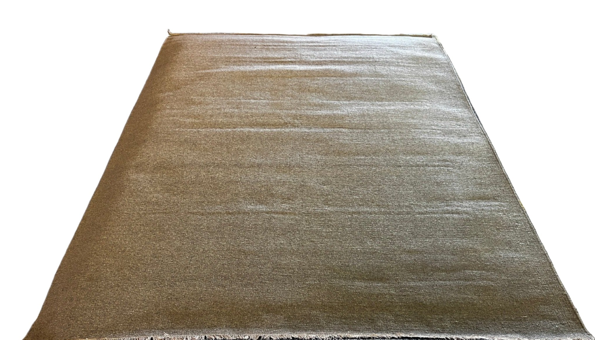 Spartan Society Handwoven Light Brown Textured Durrie (Multiple Sizes) | Banana Manor Rug Factory Outlet