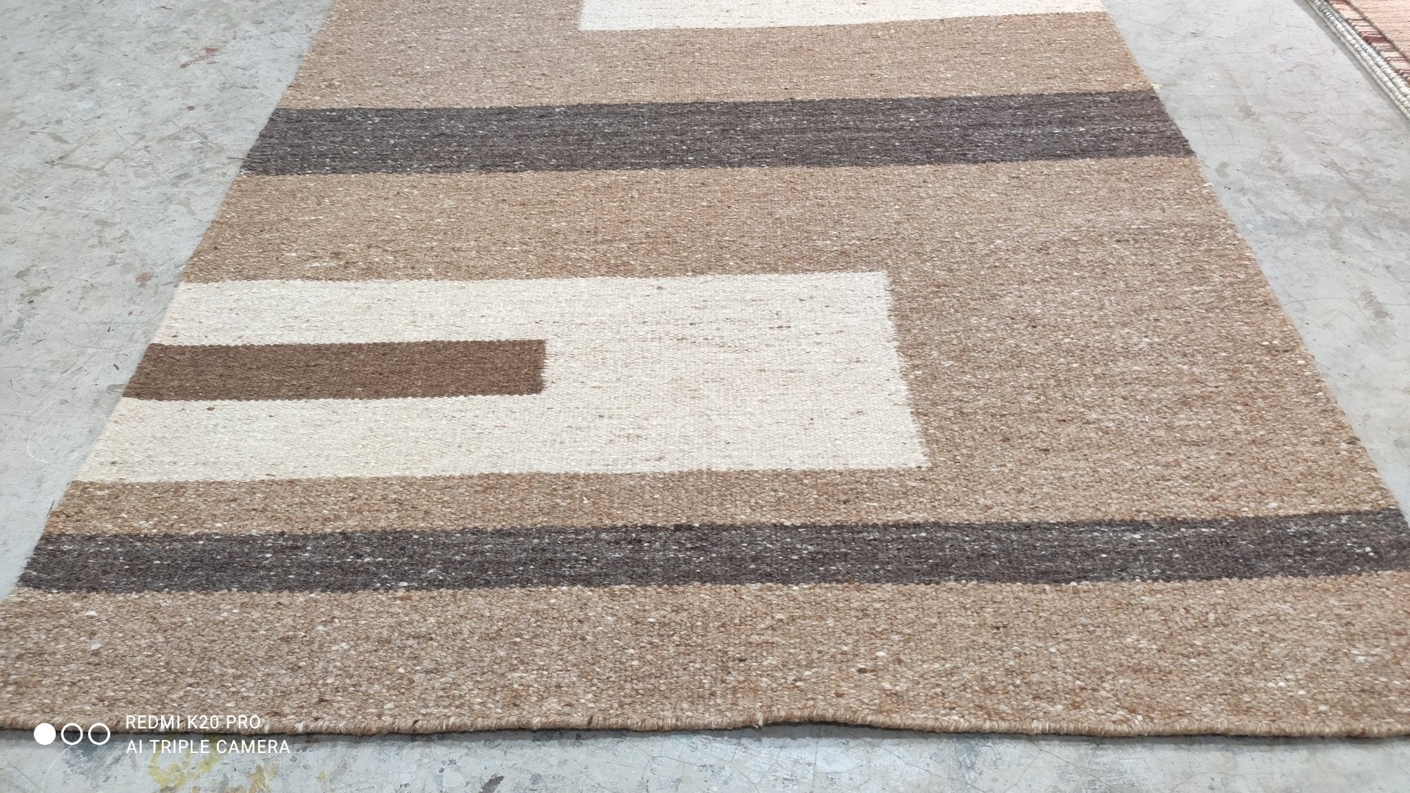 Stanley Roper 4.6x6.6 Handwoven Durrie | Banana Manor Rug Company