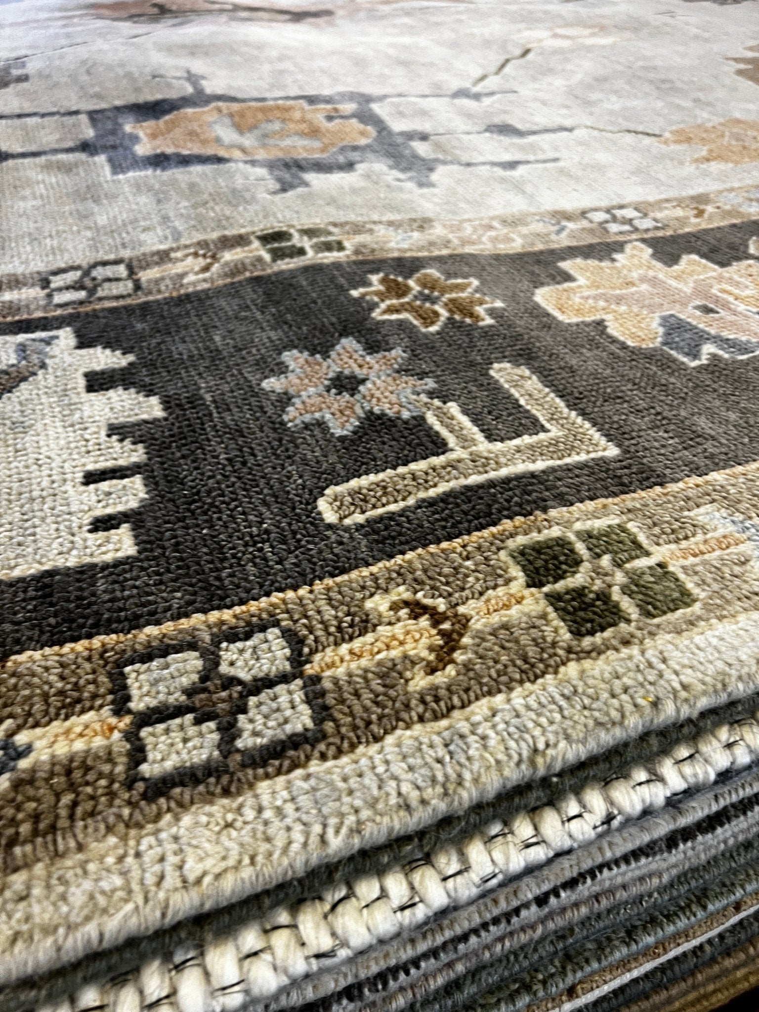 Taylor Walker 10x13.9 Hand-Knotted Silver & Grey Oushak | Banana Manor Rug Factory Outlet