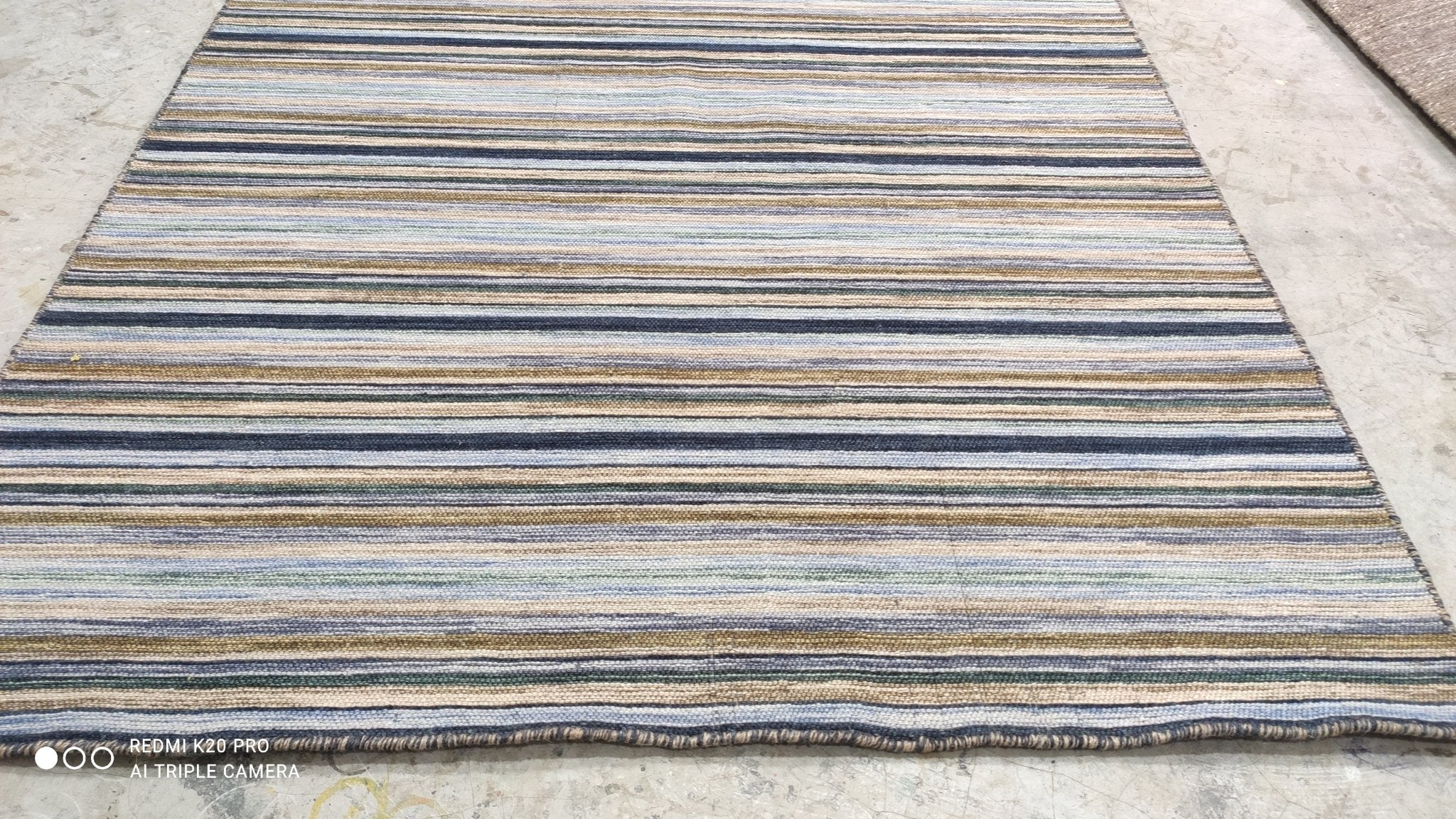 Terri Alden 4.6x6.6 Handwoven Durrie | Banana Manor Rug Company