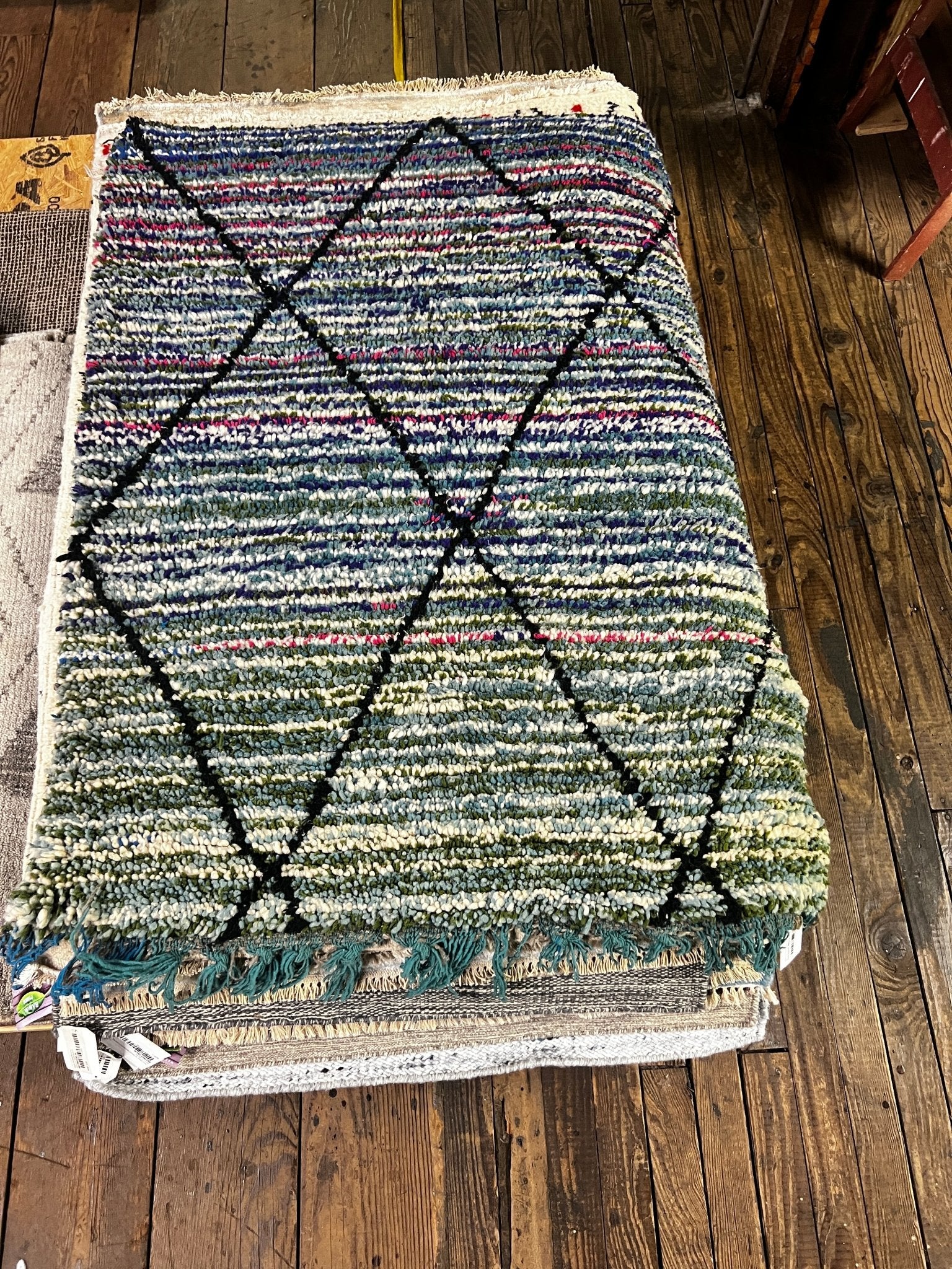 Unchained 3.5x4.5 Multi-Color Handwoven Moroccan Rug | Banana Manor Rug Factory Outlet