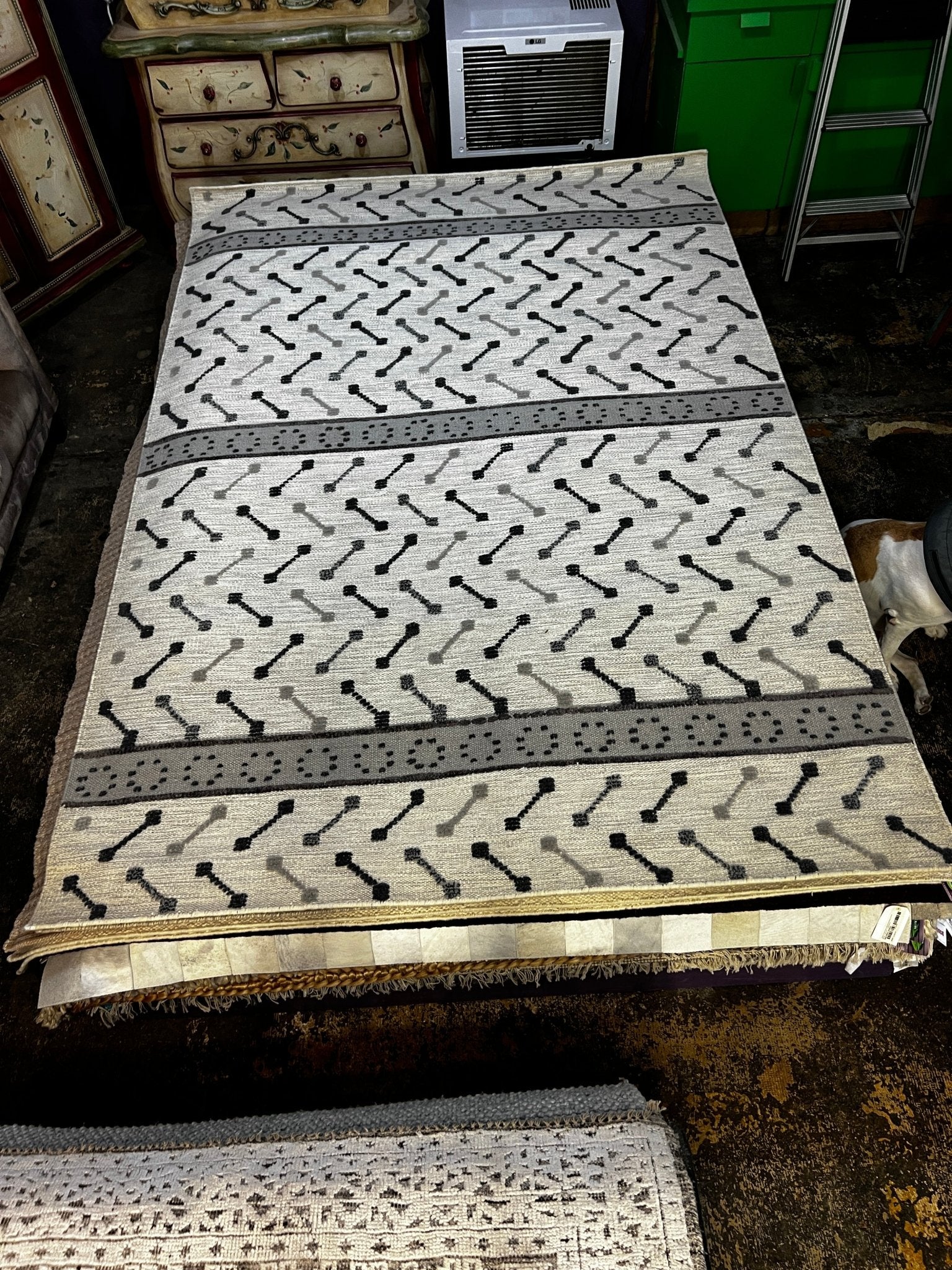 Vals 6x9 Handwoven Ivory & Grey Modern | Banana Manor Rug Factory Outlet