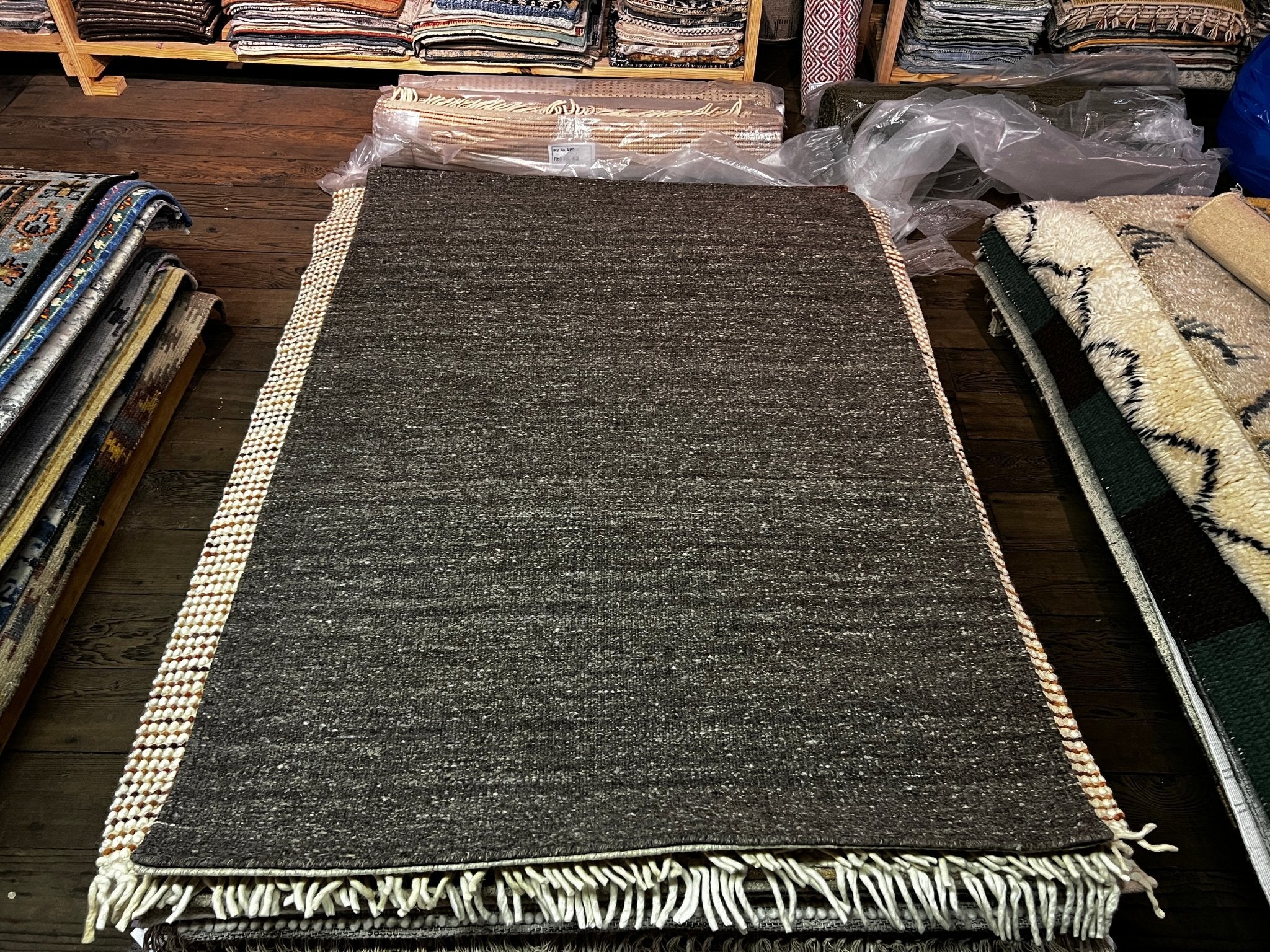 Vincent Price 4x5.9 Handwoven Durrie | Banana Manor Rug Company