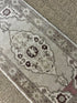 Vintage 1.7x3.2 Turkish Oushak Silver and Greige Small Rug | Banana Manor Rug Factory Outlet