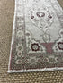 Vintage 1.7x3.2 Turkish Oushak Silver and Greige Small Rug | Banana Manor Rug Factory Outlet