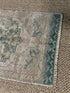 Vintage 1.8x2.10 Turkish Oushak Beige and Aqua Small Rug | Banana Manor Rug Factory Outlet