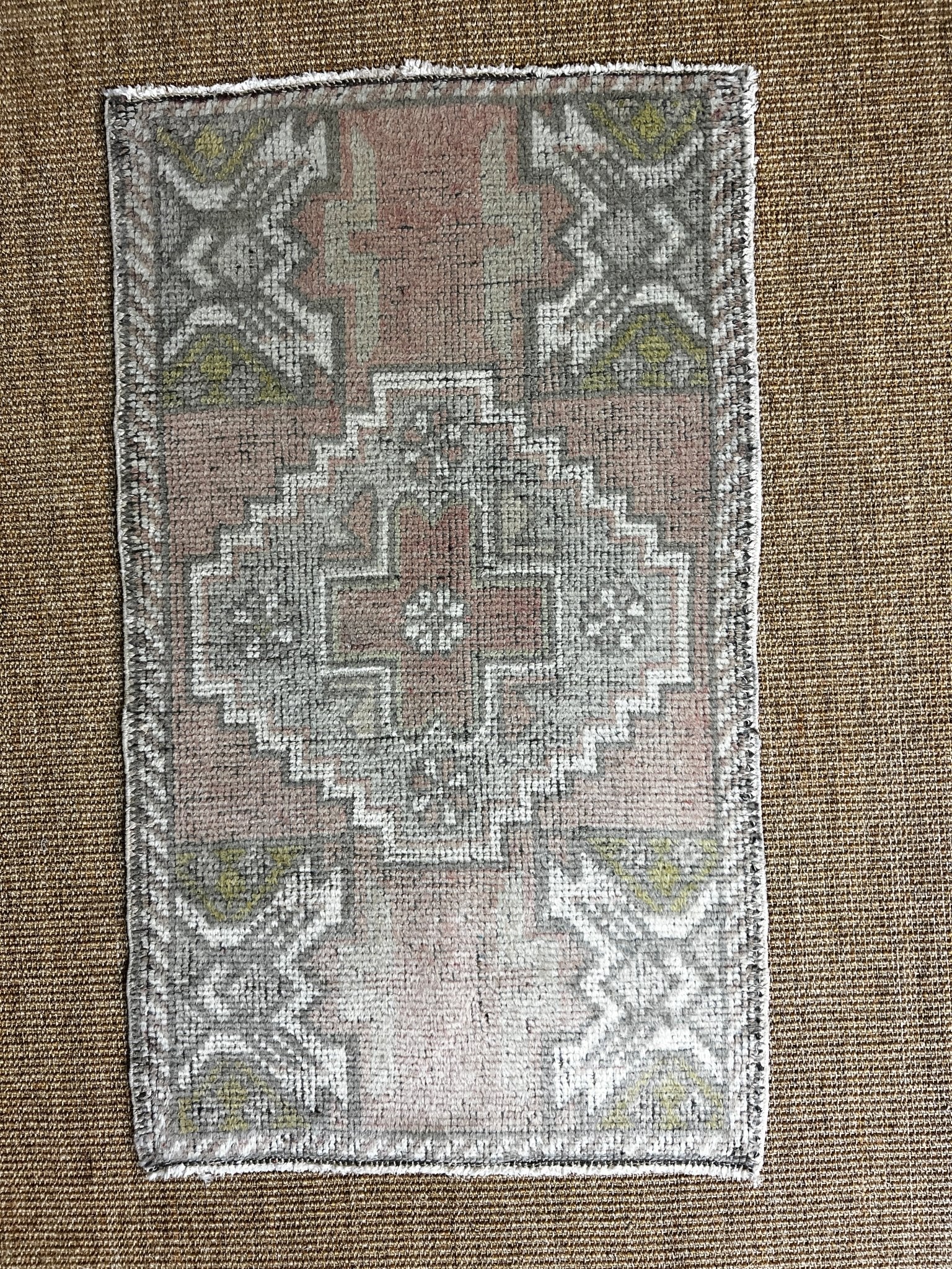 Vintage 1.9x3 Turkish Oushak Small Rug | Banana Manor Rug Factory Outlet