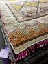 Vintage 2.8x11.7 Pink and Yellow Turkish Oushak Runner | Banana Manor Rug Factory Outlet