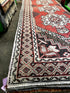 Vintage 3.3x9.7 Red and Tan Turkish Oushak Runner | Banana Manor Rug Factory Outlet