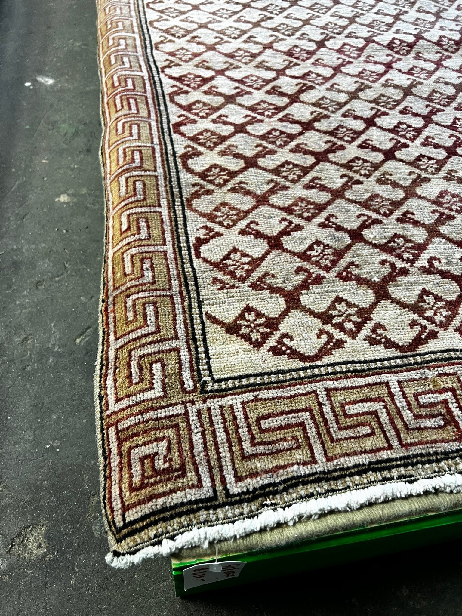 Vintage 5.5x8 Turkish Rust and Beige Rug | Banana Manor Rug Factory Outlet